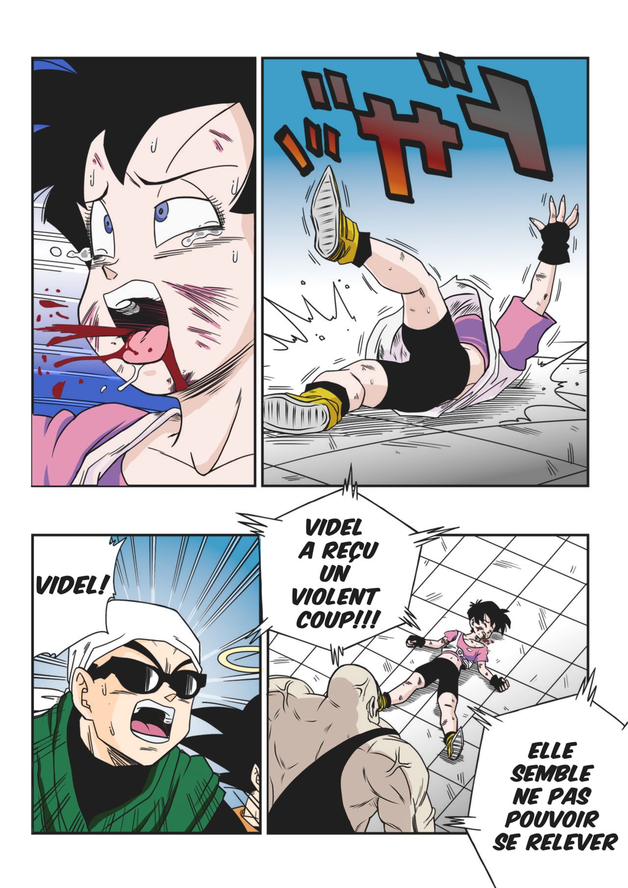 [Yamamoto] Videl vs Spopovich (Dragon Ball Z) [French] [Colorized] imagen número 4