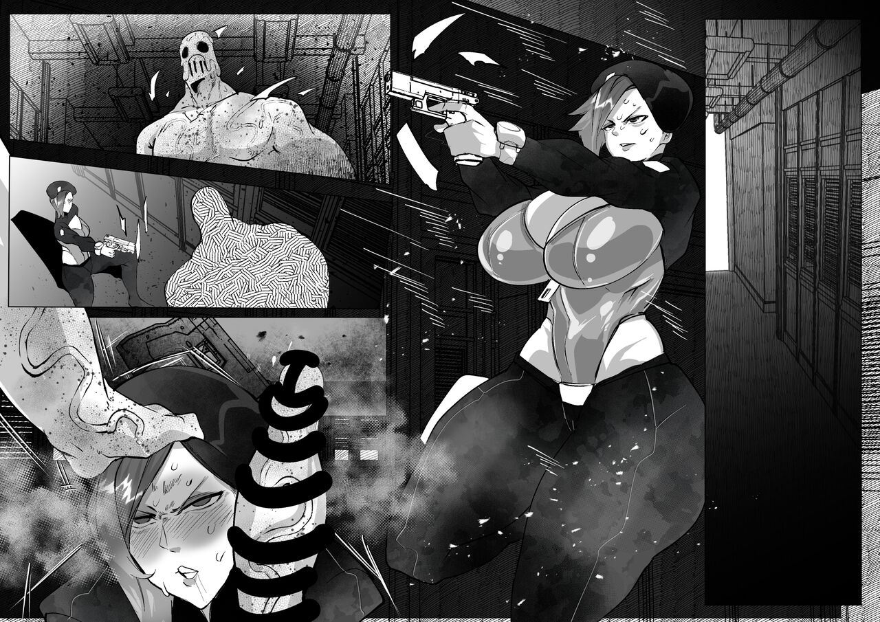 [Mr.way] SFホラーな世界で負けちゃう軍人女性 image number 6