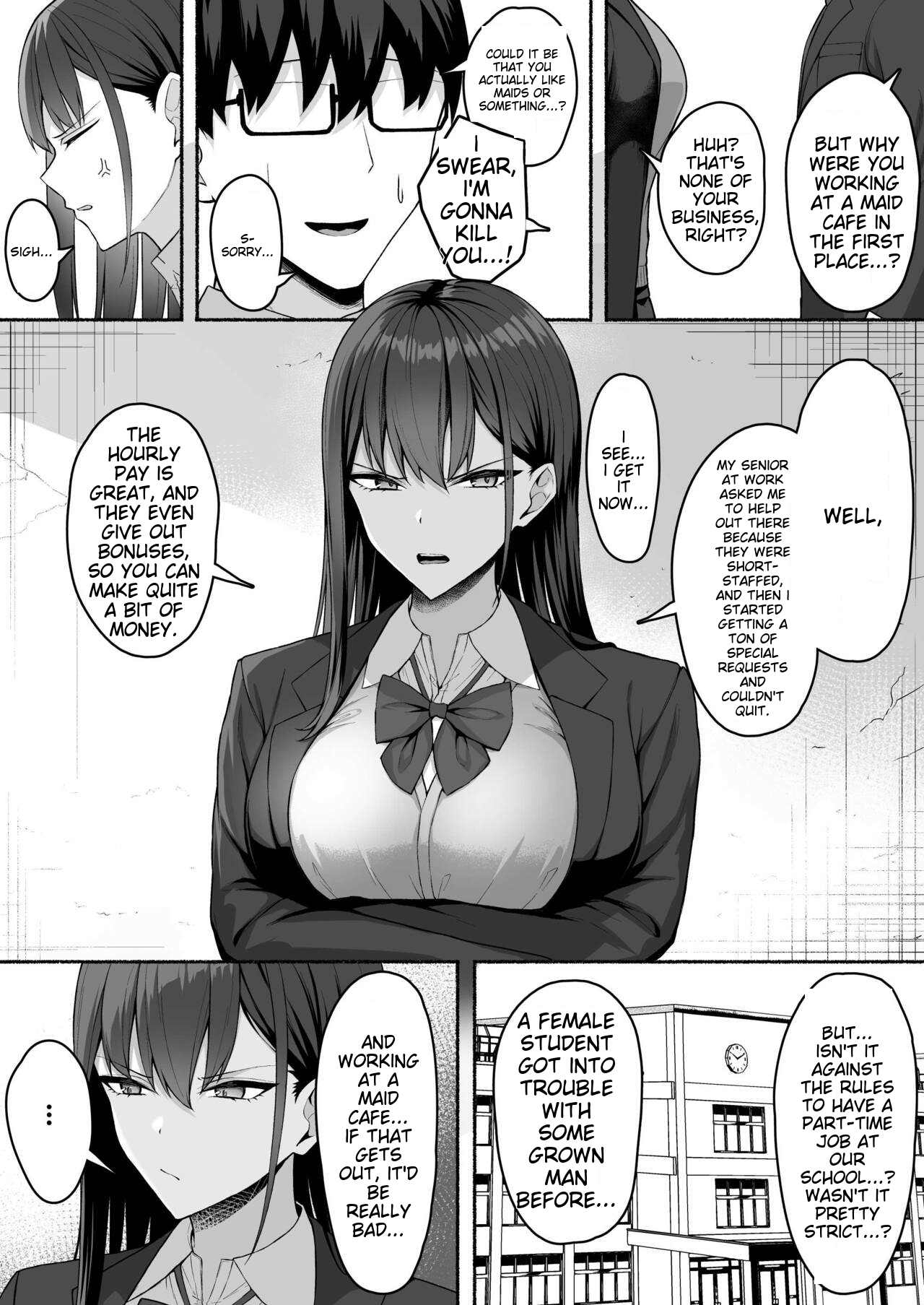 [Potato Usushio] A story about turning a gal from class into an obedient erotic maid [English] [MTL] 이미지 번호 12