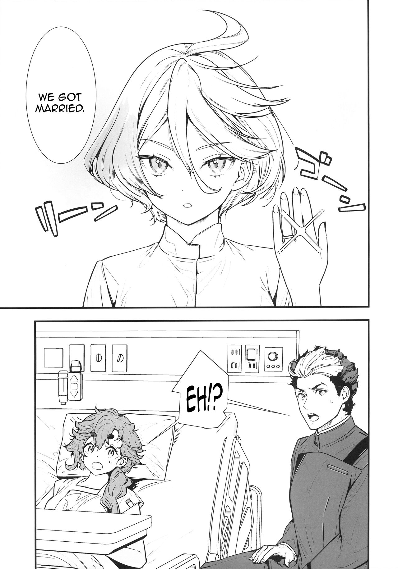 [Renai Mangaka (Naruse Hirofumi)] Shukufuku Sareru Happy End /  Buildup Is Important To Get To That Blessed Happy End, Isn't It? (Gundam TWFM) [English] {Doujins.com} изображение № 2