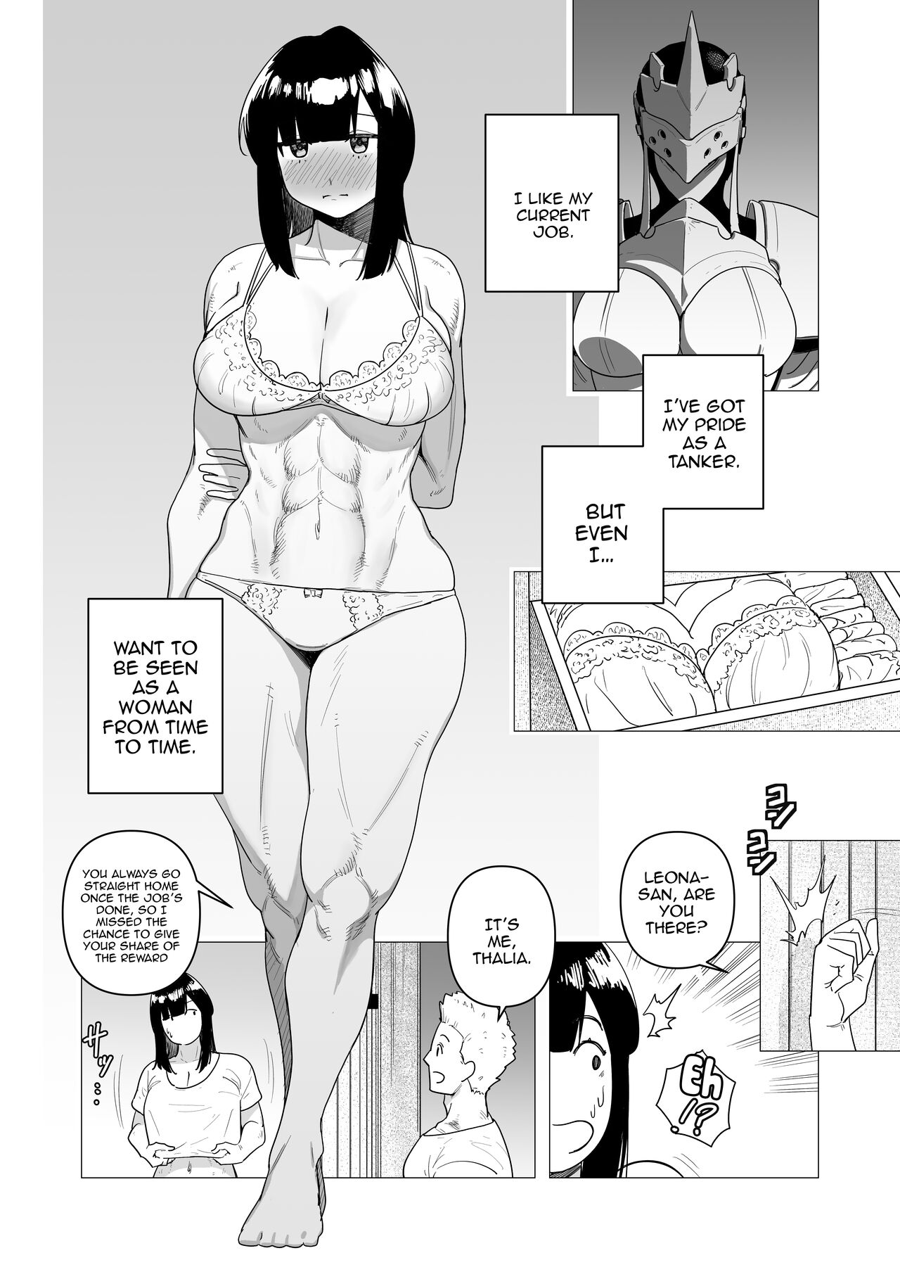 [Tsunao] Tank Onna Kishi wa Dakaretai. | The Tanky Female Knight Wants To Be Embraced [English] {Doujins.com} image number 6