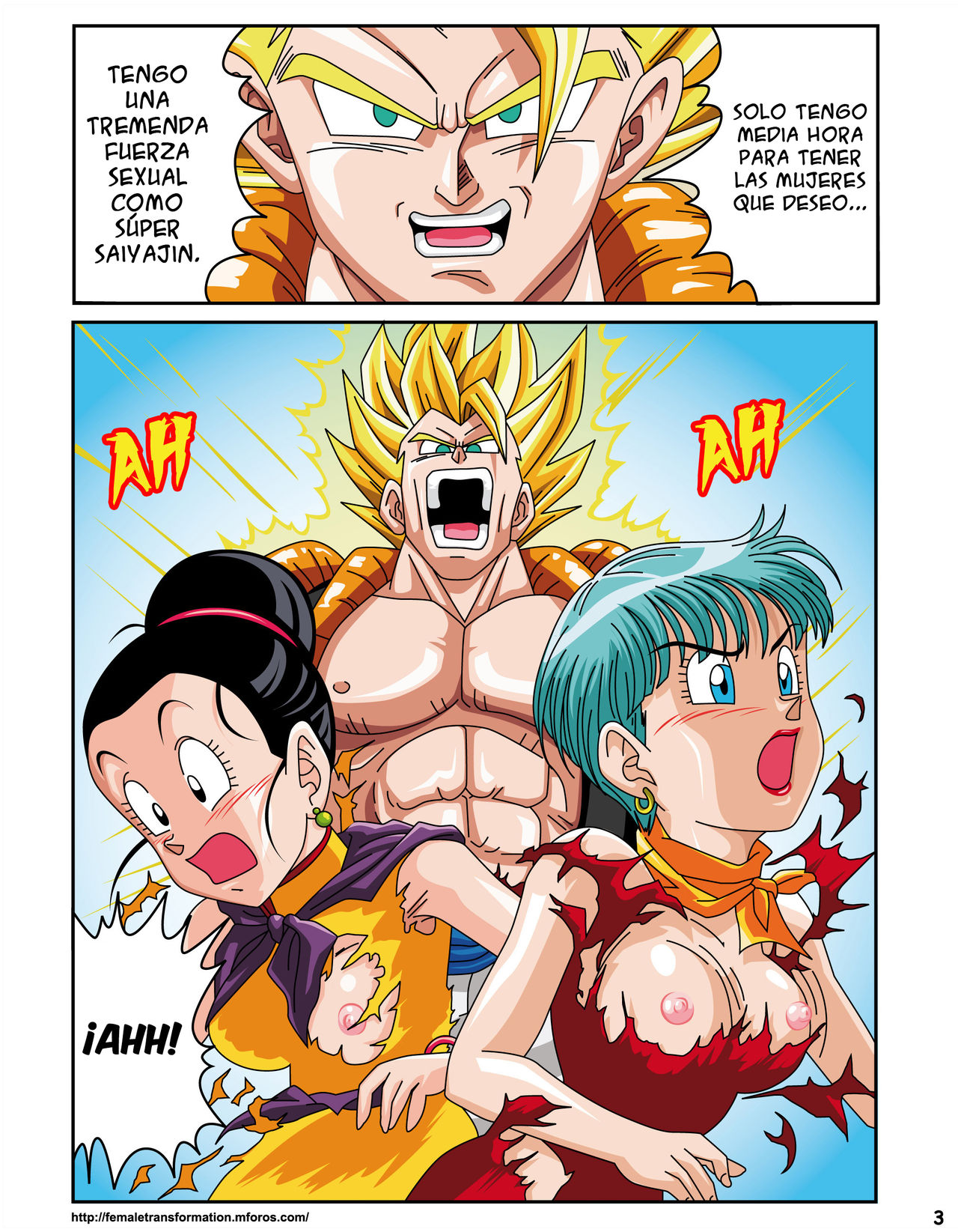 [Rehabilitation (Garland)] Dragon Ball H: ¡Súper Saiyajin Sexual! [Spanish] [SRSM] изображение № 4