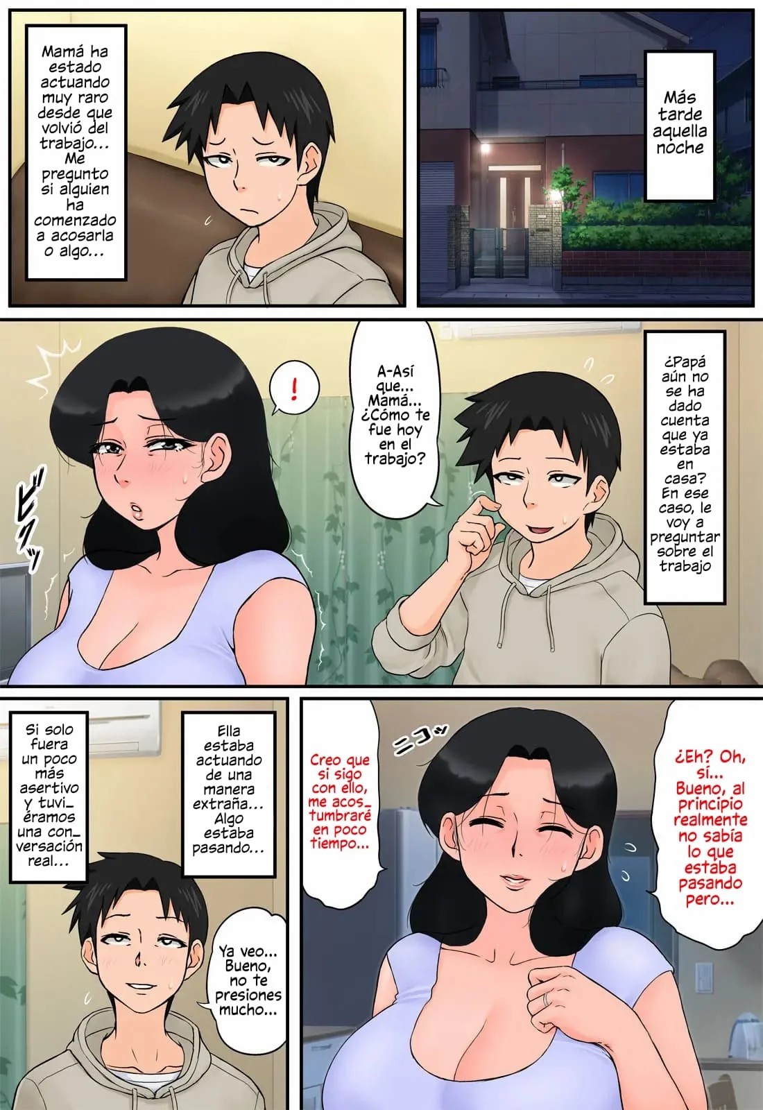 [Rapurando] Haha ga Part-saki de Sekuhara saremakutterurashii. | It Seems My Mom Is Getting Sexually Harassed At Work [Spanish] imagen número 14