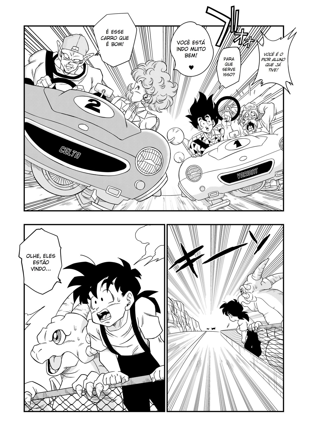 [Yamamoto Doujin (Yamamoto)] Dagon Ball - Estrada em Chamas (Dragon Ball Z) [Portuguese-BR] [Decensored] numero di immagine  4