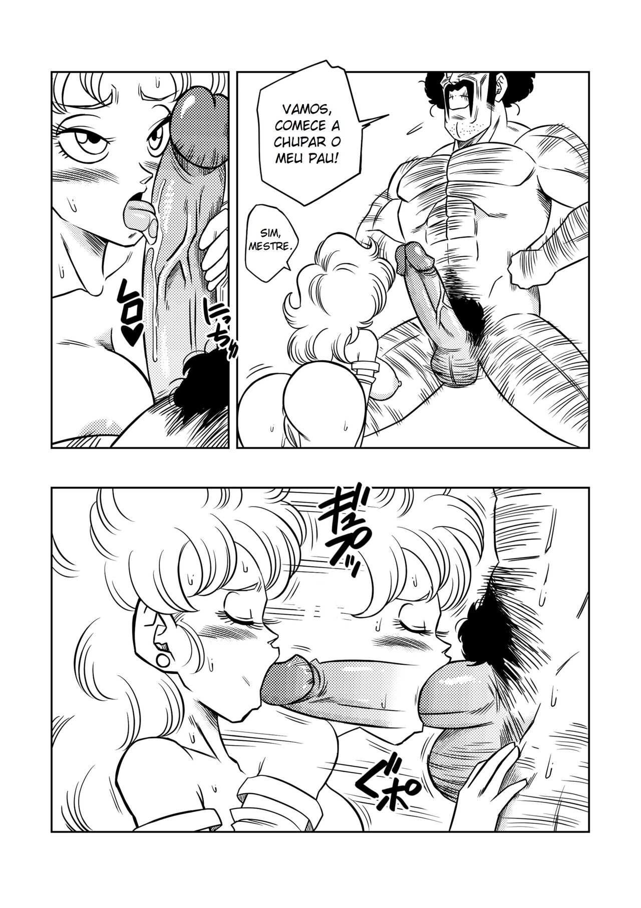 [Yamamoto Doujin (Yamamoto)] DagonBall - O Treinamento Secreto do Mr. Satan (Dragon Ball Z) [Portuguese-BR] [Decensored] image number 8