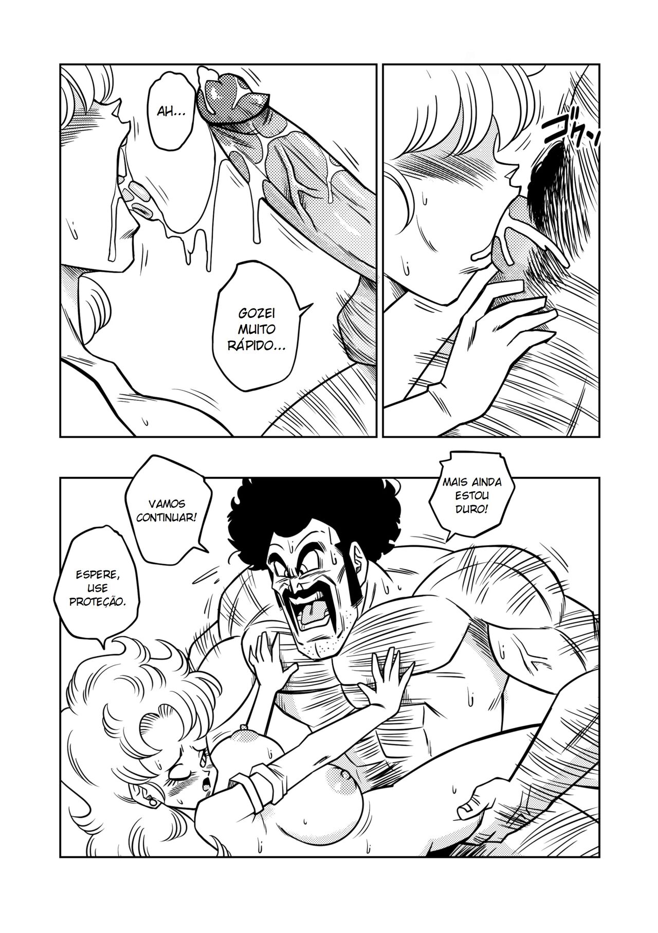 [Yamamoto Doujin (Yamamoto)] DagonBall - O Treinamento Secreto do Mr. Satan (Dragon Ball Z) [Portuguese-BR] [Decensored] image number 10