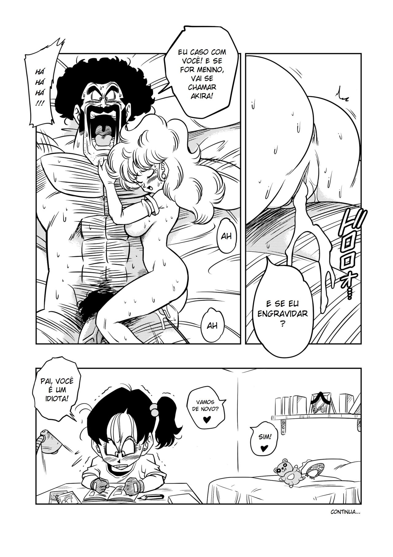 [Yamamoto Doujin (Yamamoto)] DagonBall - O Treinamento Secreto do Mr. Satan (Dragon Ball Z) [Portuguese-BR] [Decensored] image number 18