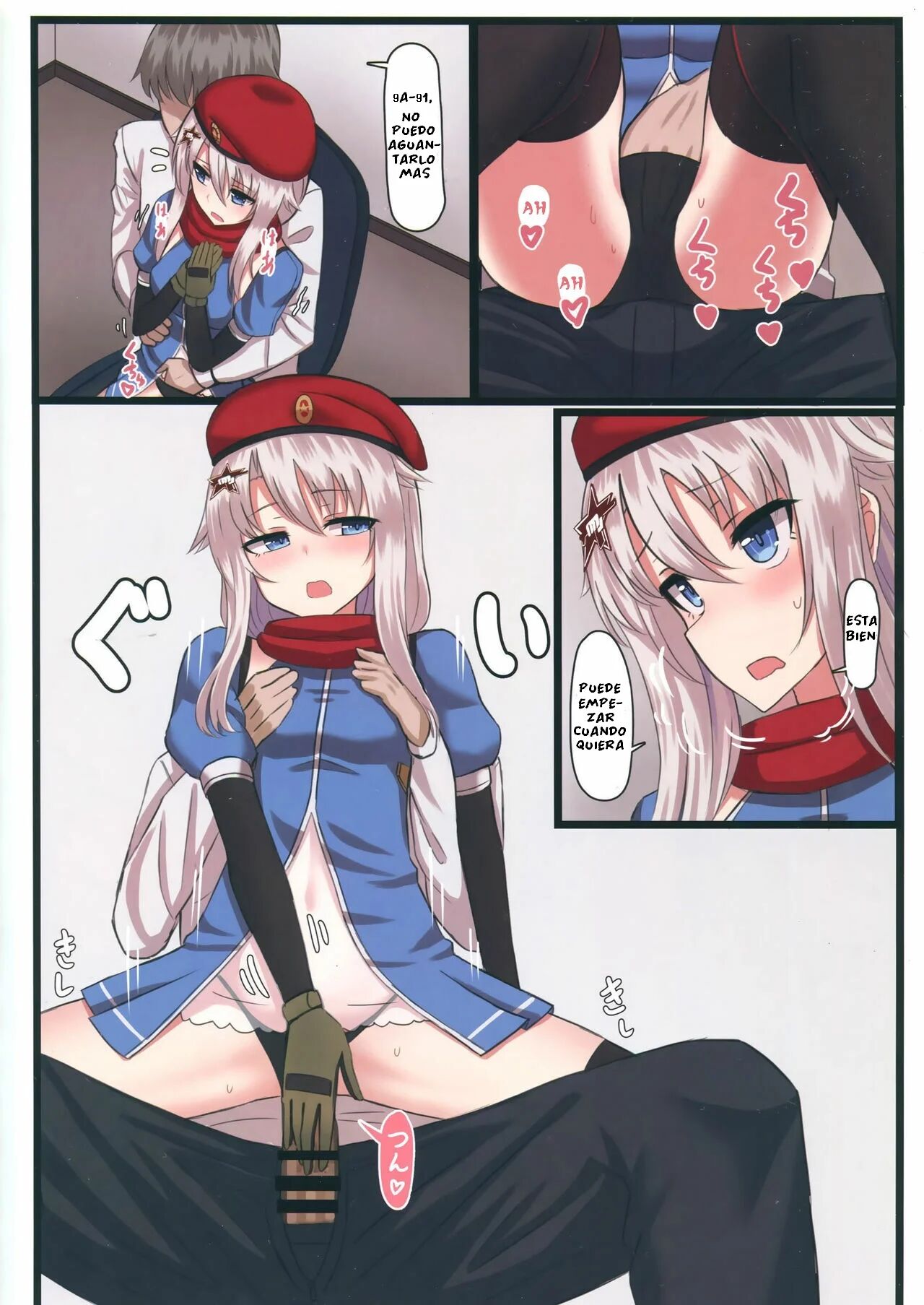 (C95) [LAB CHICKEN (Yakob)] 9A-91-chan wa Shikikan to Chomechome Shitai! | ¡9A-91-chan Quiere hacer Cosas Sucias con el Comandante! (Girls' Frontline) [Spanish] [ElectricBoogalooFB] image number 7