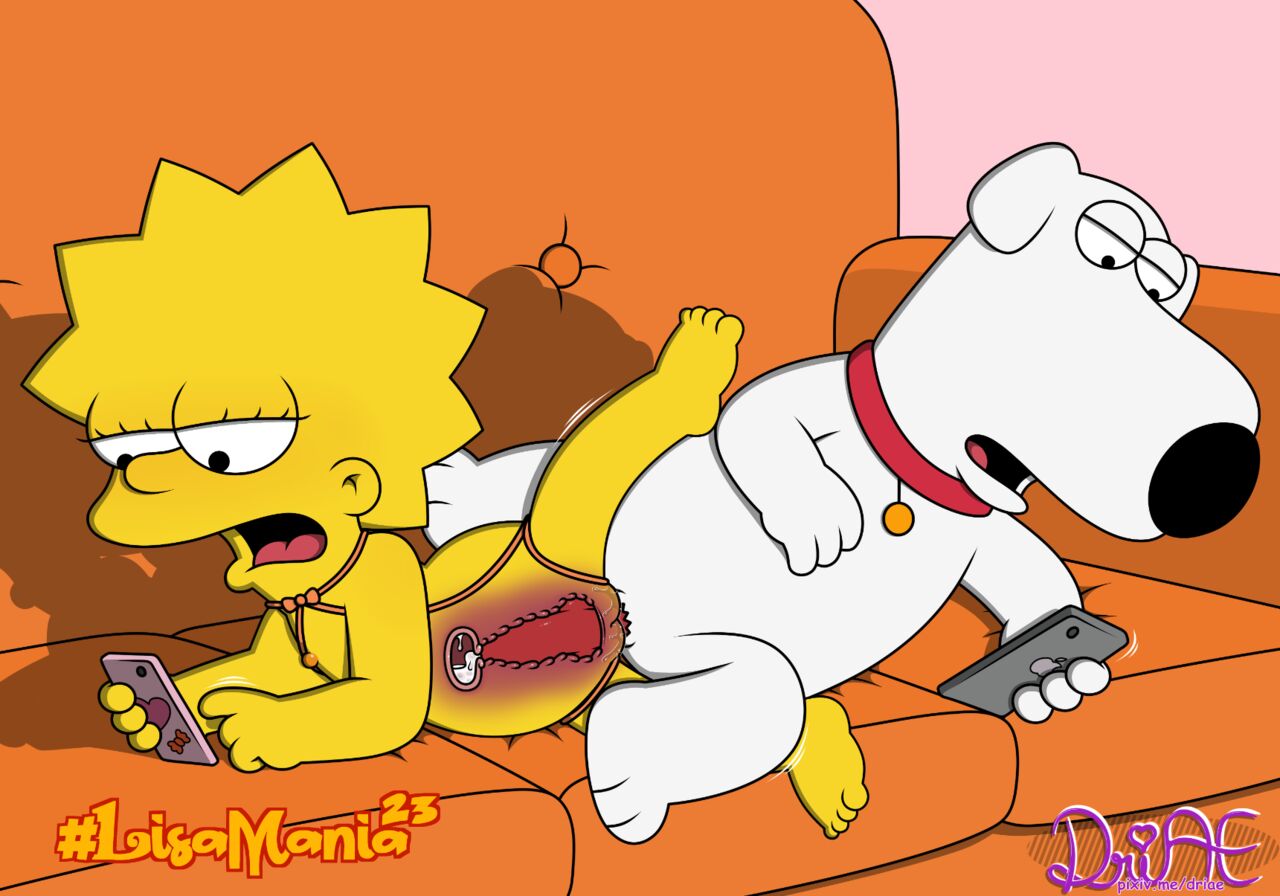 Lisa & Brian in the sofa (Simpsons x Family Guy porn) Lisamania image number 2