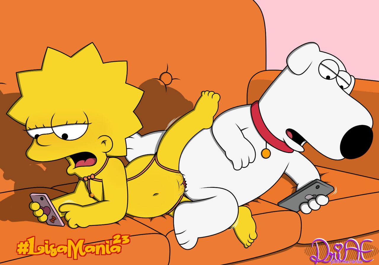 Lisa & Brian in the sofa (Simpsons x Family Guy porn) Lisamania image number 3