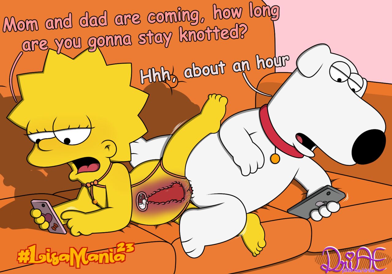 Lisa & Brian in the sofa (Simpsons x Family Guy porn) Lisamania image number 5