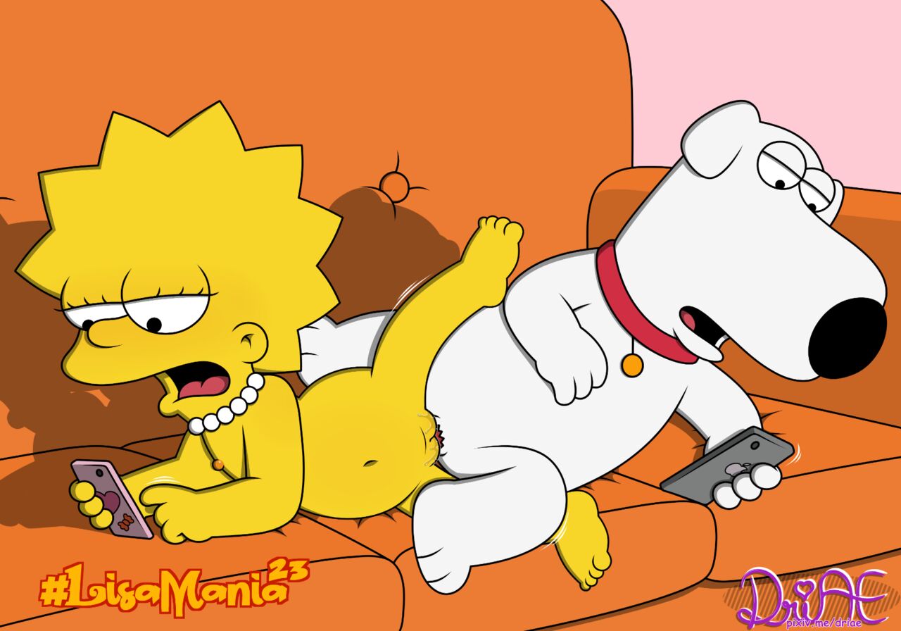 Lisa & Brian in the sofa (Simpsons x Family Guy porn) Lisamania image number 7