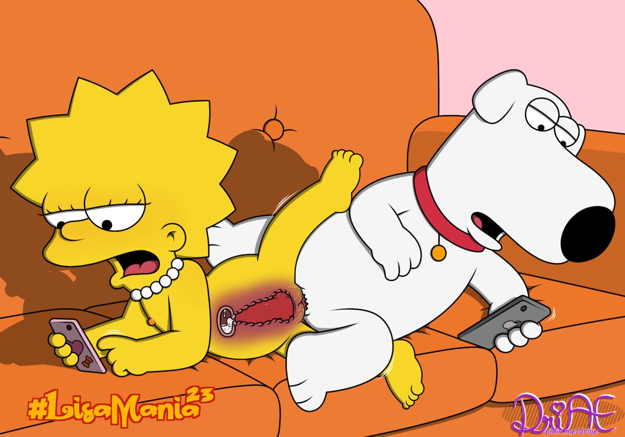 Lisa & Brian in the sofa (Simpsons x Family Guy porn) Lisamania image number 8
