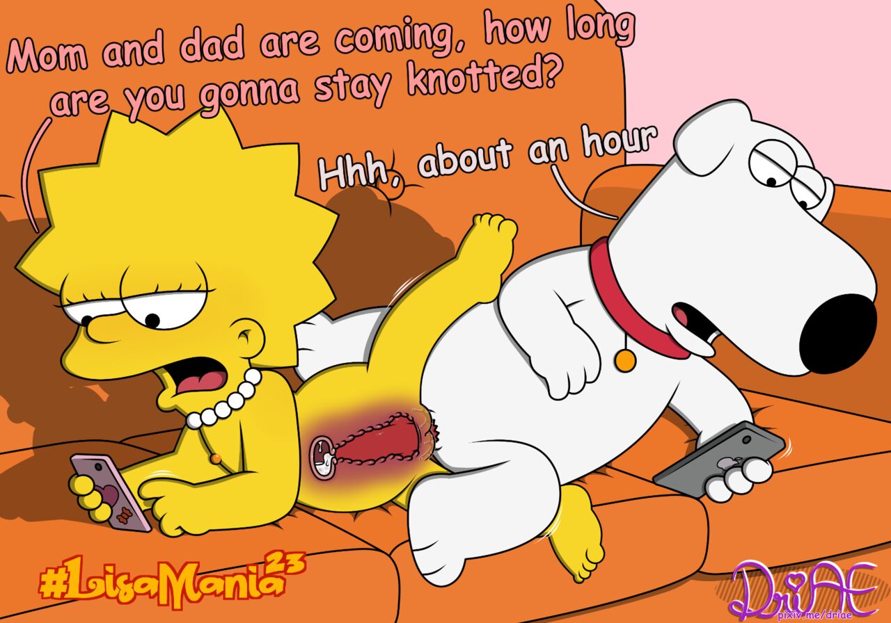Lisa & Brian in the sofa (Simpsons x Family Guy porn) Lisamania image number 9