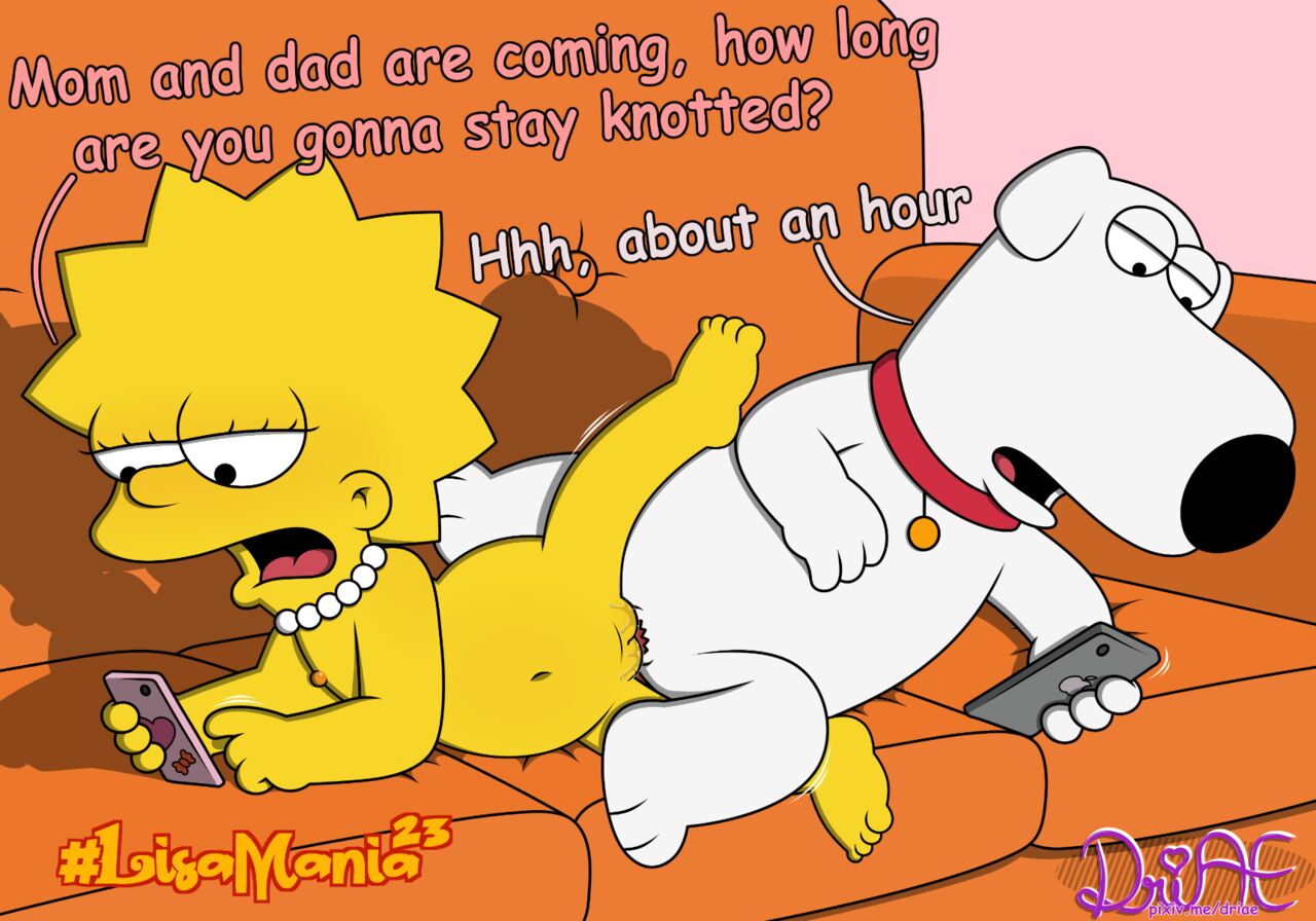 Lisa & Brian in the sofa (Simpsons x Family Guy porn) Lisamania image number 10