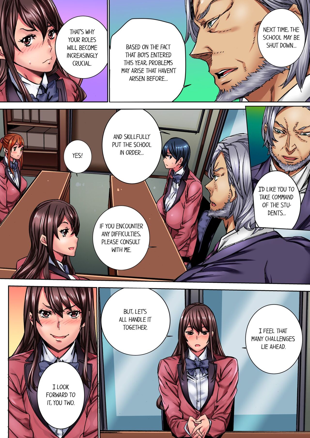 [OUMA] IKUu!! Zenkou Seito no Mae de Koukai Zecchou-saserareta JK no Matsuro 1 | Cumming in Front of the Entire Student Body 1 [English] image number 9