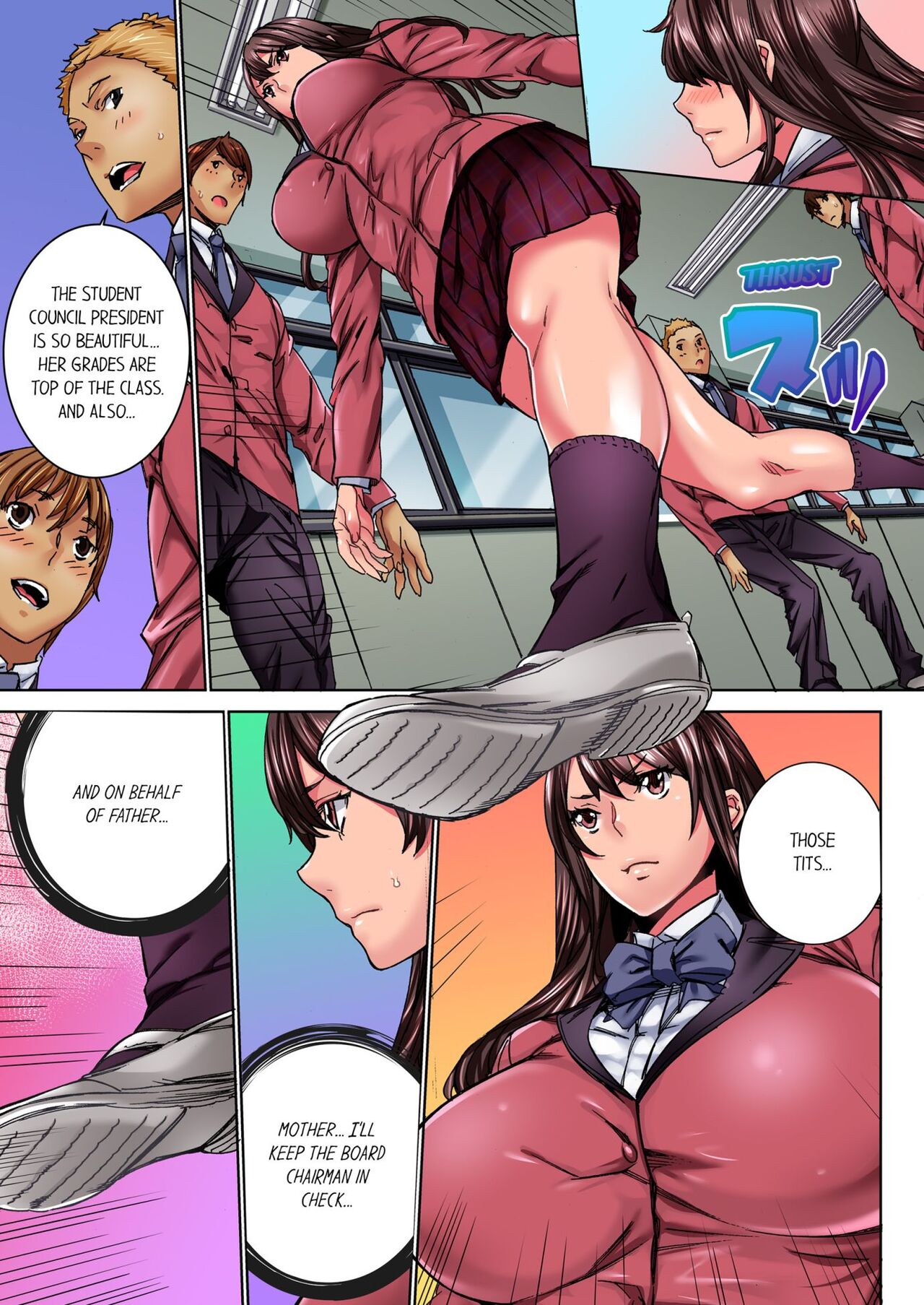 [OUMA] IKUu!! Zenkou Seito no Mae de Koukai Zecchou-saserareta JK no Matsuro 1 | Cumming in Front of the Entire Student Body 1 [English] image number 10