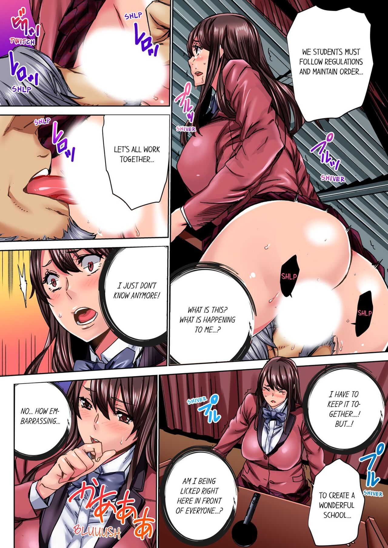 [OUMA] IKUu!! Zenkou Seito no Mae de Koukai Zecchou-saserareta JK no Matsuro 1 | Cumming in Front of the Entire Student Body 1 [English] image number 21