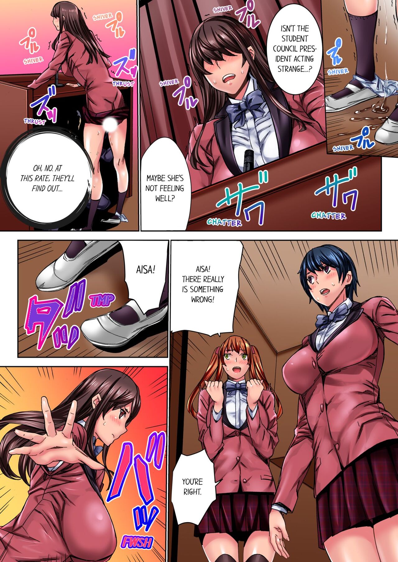 [OUMA] IKUu!! Zenkou Seito no Mae de Koukai Zecchou-saserareta JK no Matsuro 1 | Cumming in Front of the Entire Student Body 1 [English] image number 23