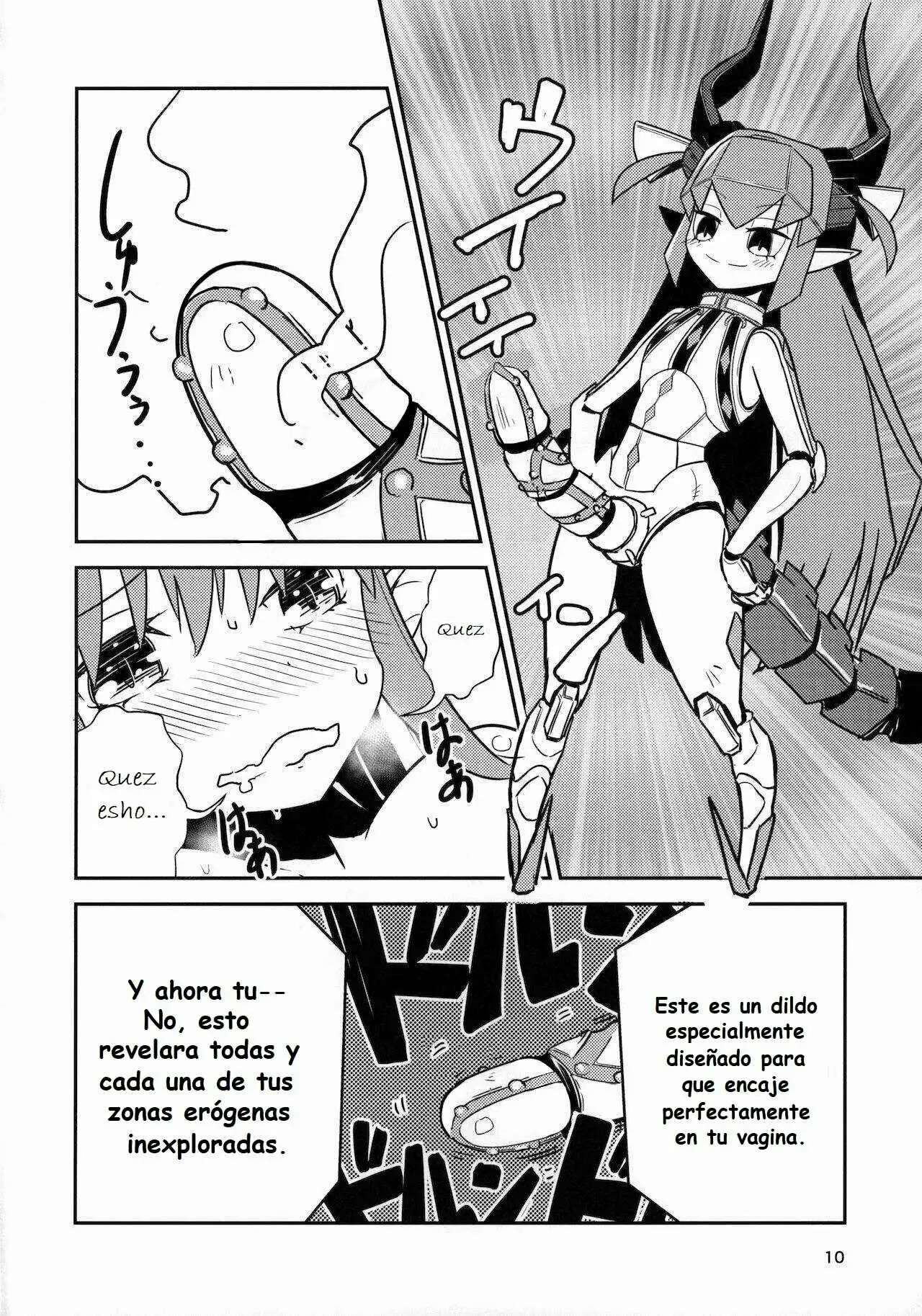 (C96) [Macaroni Size (Tandori Kagura)] Eliza VS Futanari Mecha-Eliza (Fate/Grand Order)  [Spanish] numero di immagine  9