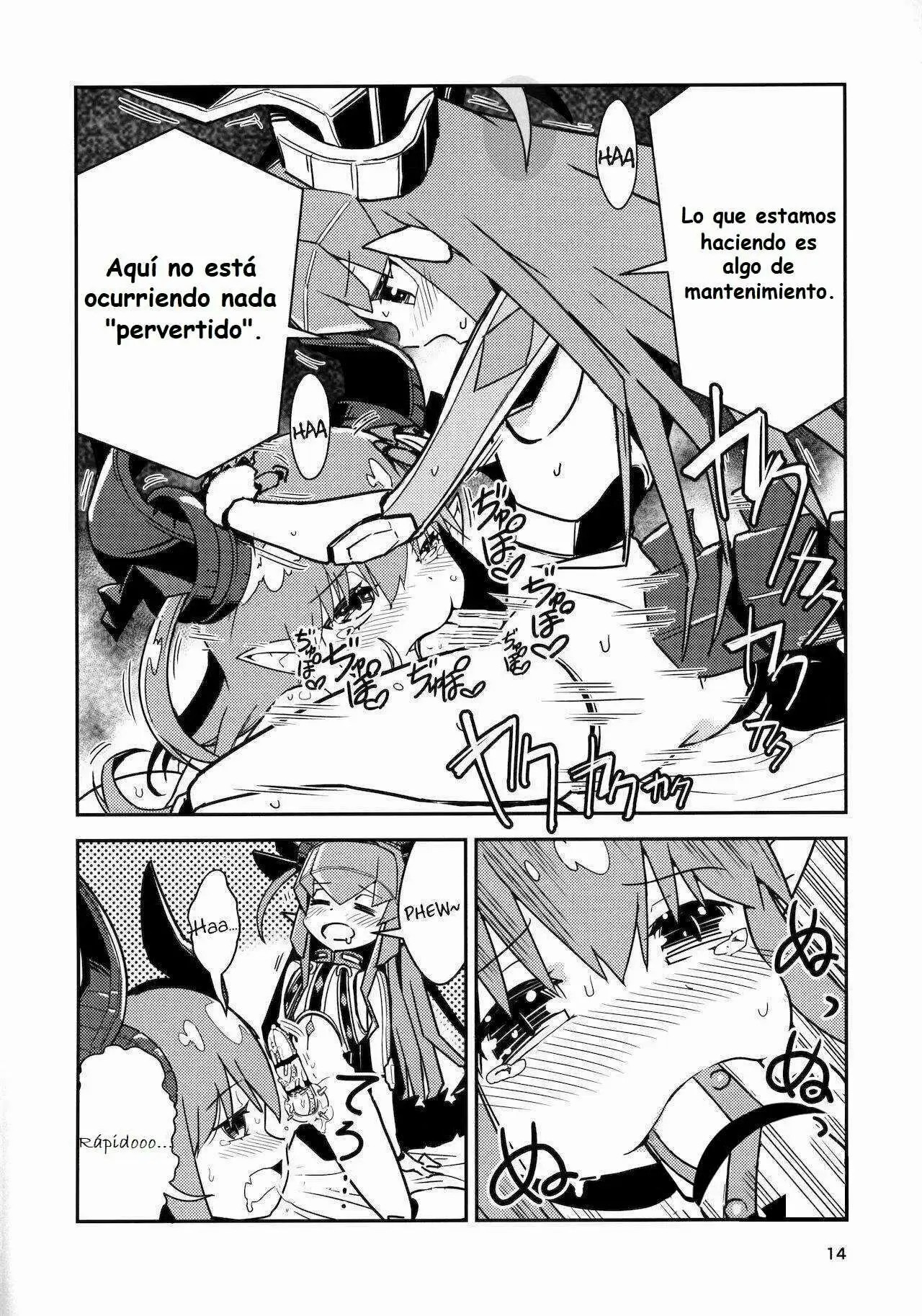 (C96) [Macaroni Size (Tandori Kagura)] Eliza VS Futanari Mecha-Eliza (Fate/Grand Order)  [Spanish] numero di immagine  13