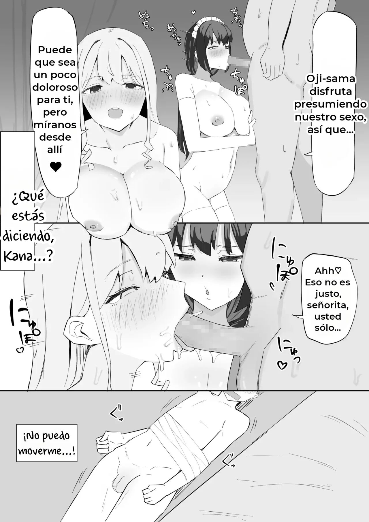 [Muripoyo] Ojou-sama to Maid o Iinazuke ni Torarete Okobore Ecchi suru Hanashi | La Historia sobre una Joven y su Sirvienta [Spanish] [Hope] imagen número 11