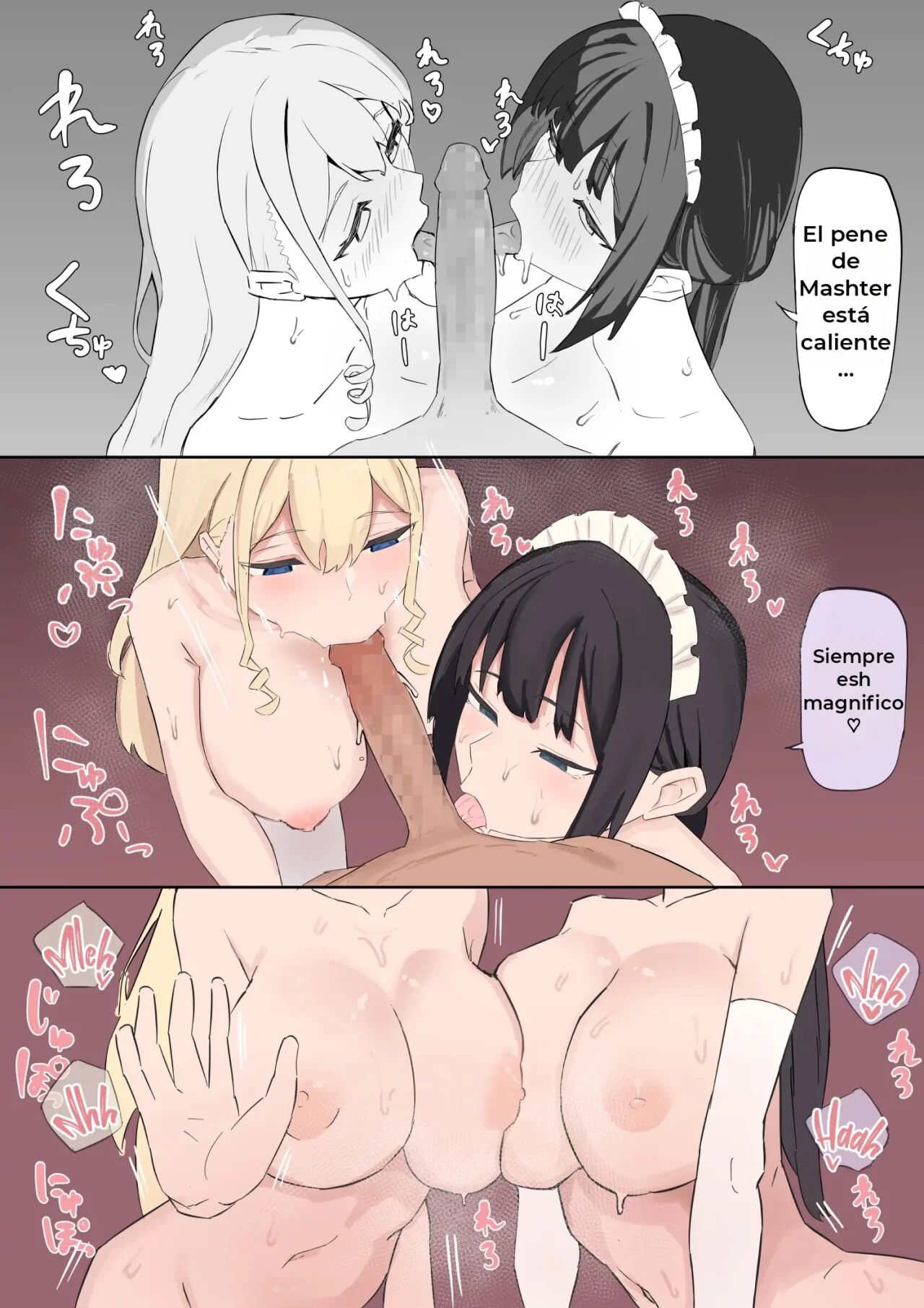 [Muripoyo] Ojou-sama to Maid o Iinazuke ni Torarete Okobore Ecchi suru Hanashi | La Historia sobre una Joven y su Sirvienta [Spanish] [Hope] imagen número 12