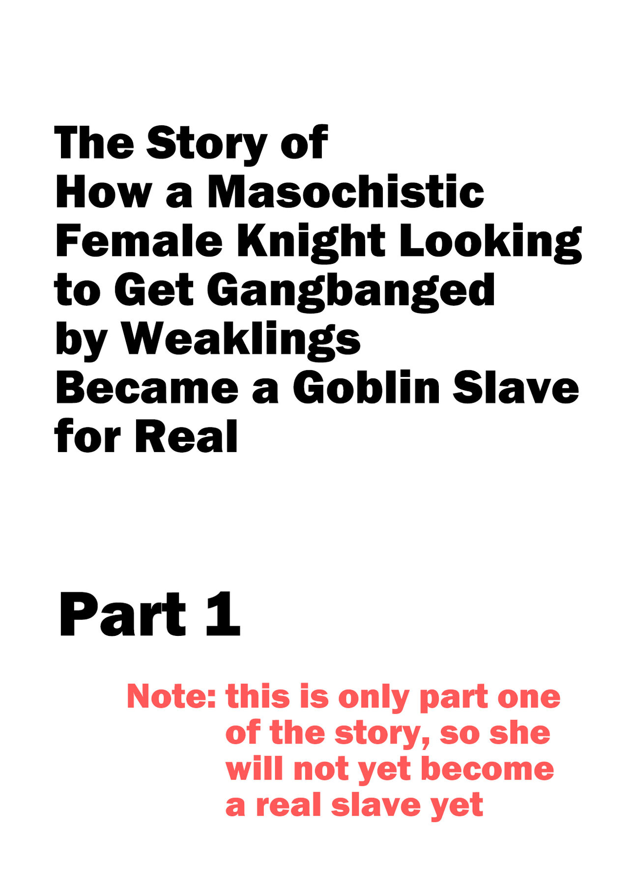 [Yamabatake (Yamabatake)] Zako-kan Nerai no Do-M Onna Kishi ga Hontou ni Goblin Dorei ni Sareru Hanashi Zenpen | The Story of How a Masochistic Female Knight Looking to Get Gangbanged by Weaklings Became a Goblin Slave for Real; Part 1 [English] 图片编号 2