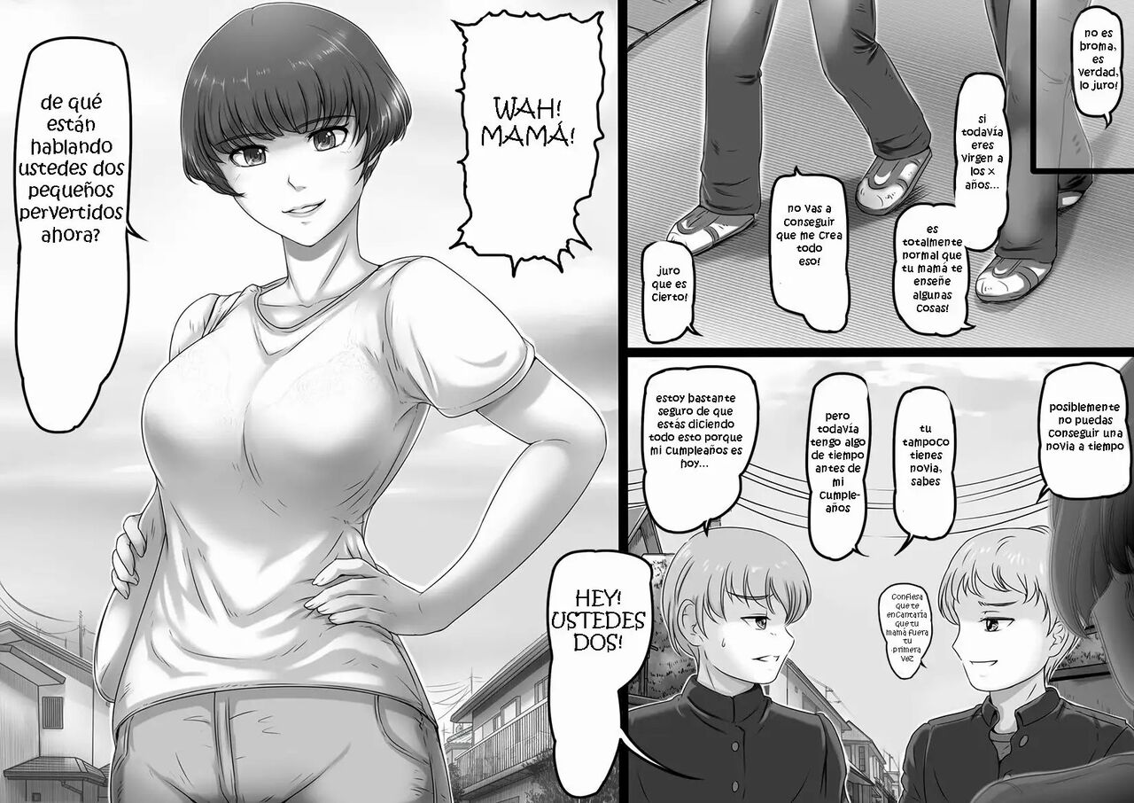 [Lemon Cake (Lemon Keiki)] Okaa-san to Yabu no Naka [Spanish] [Konshi Sokan] image number 2