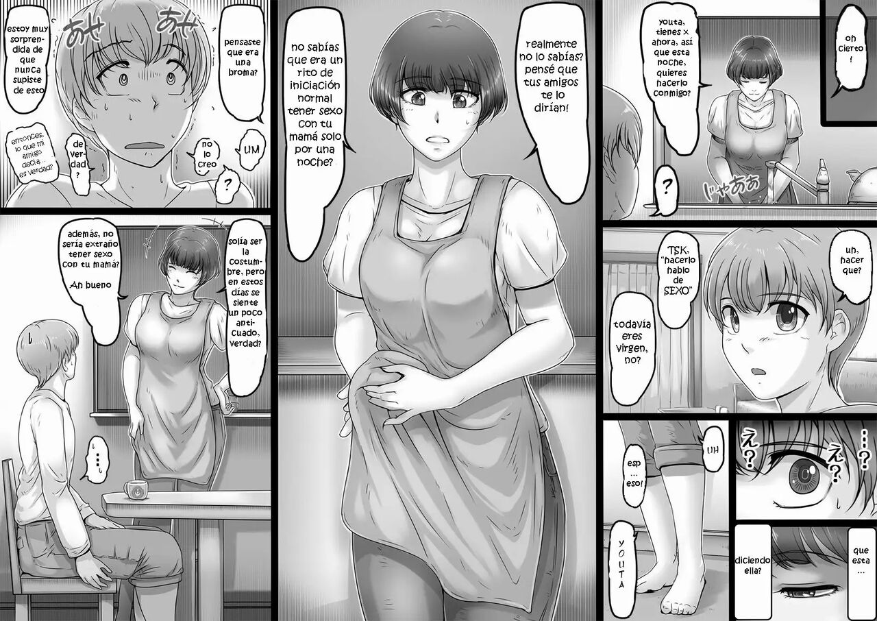 [Lemon Cake (Lemon Keiki)] Okaa-san to Yabu no Naka [Spanish] [Konshi Sokan] image number 4