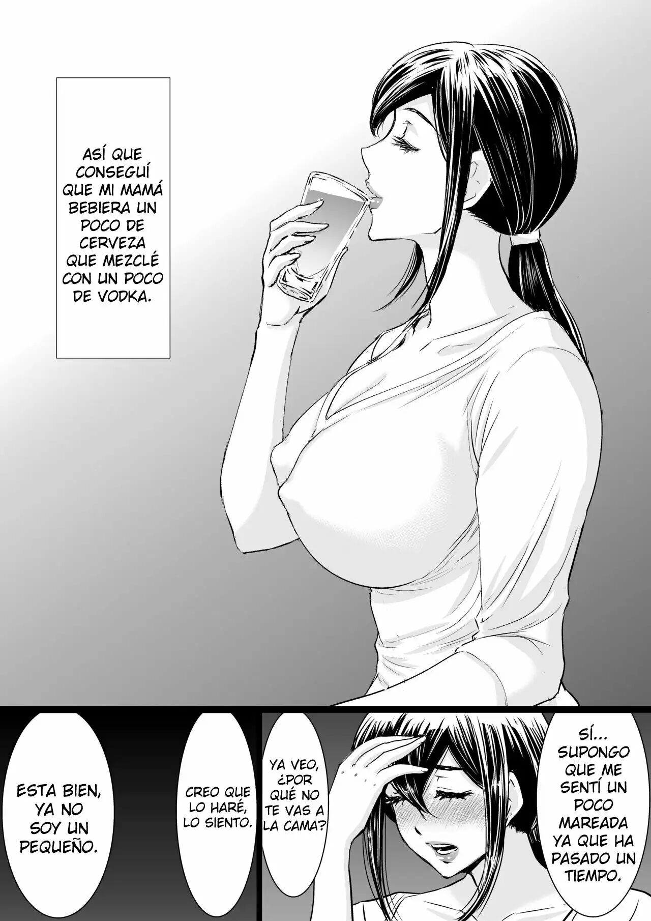 [Zuikidou] Yasashii Kaa-san ni Tsukekonde Nakadashi Rape Takuran | Violating Mother - Taking advantage of my gentle mother [Spanish]  [Kaico no Fansub] image number 13