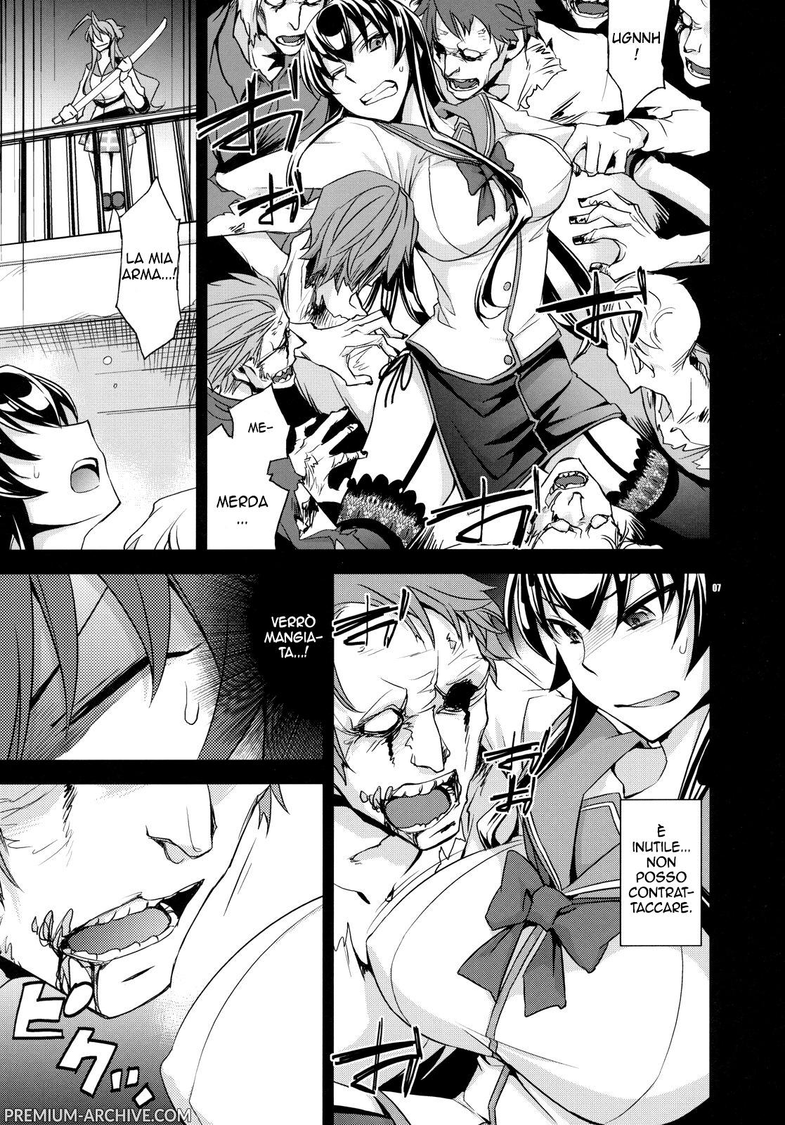 (C79) [Crazy9 (Ichitaka)] RAPE OF THE DEAD | Chi la Fa L' Aspetti (HIGHSCHOOL OF THE DEAD) [Italian] [Decensored] Bildnummer 6