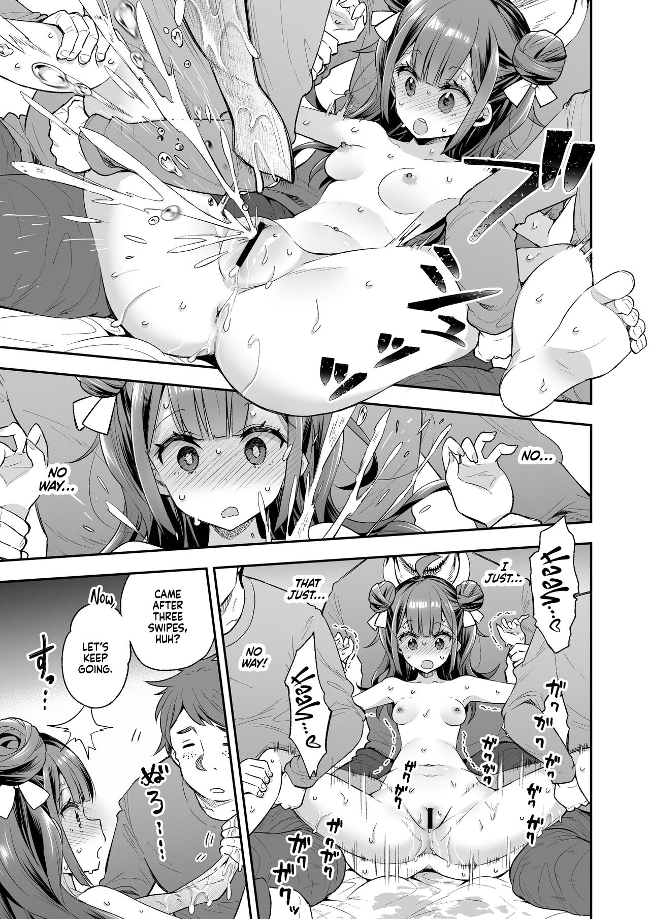 [Mochi Dog Laboratory (Asakai Mocchinu)] Akume Hime to Otaku-kun no Doku Ringo | The Orgasm Princess Can't Take Another Bite! [English] [Xzosk] [Digital] image number 41