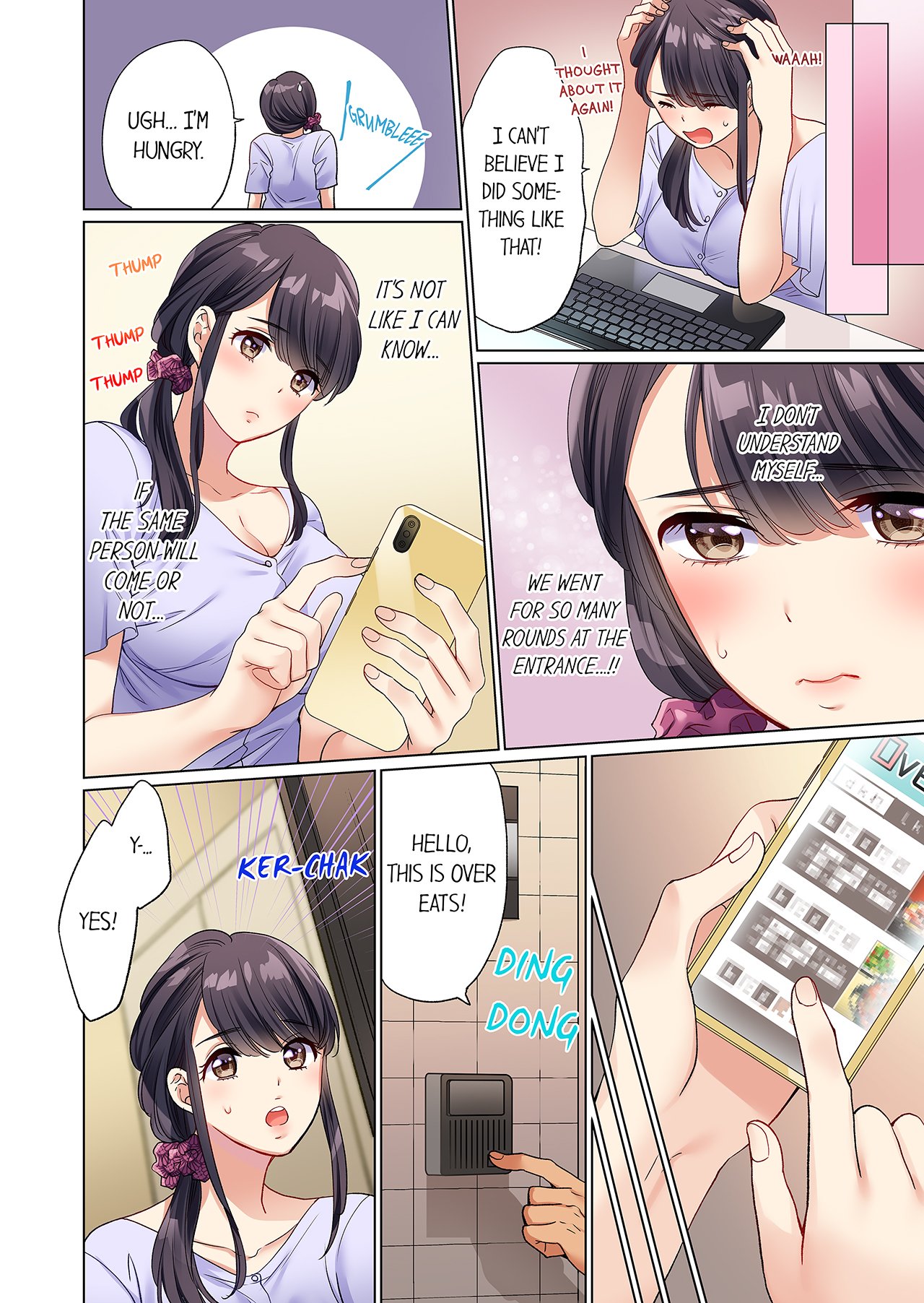 [Uehara Yoyogi] Zaitaku OL, Yotsunbai Iki! Heya Made Gamandekinai Deribarii SEX 1 | Work-at-Home Clerk, Cums on All Fours! Impatient Delivery Sex 1 [English] изображение № 25