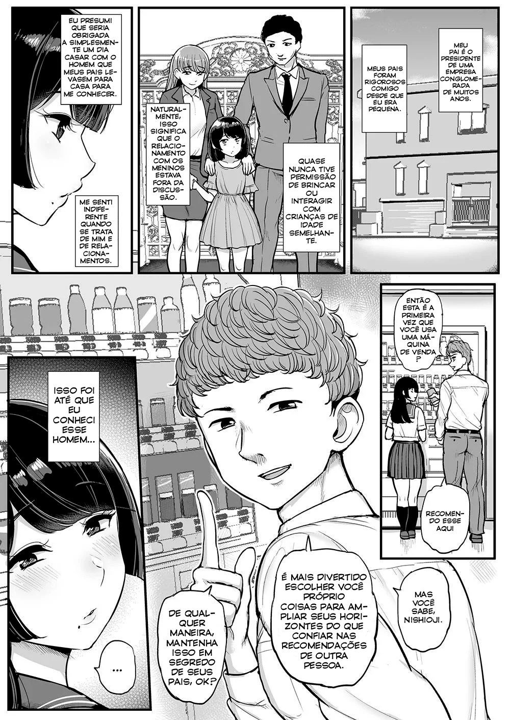 [Sanman Sanzen Koiking (Tyranu)] Hakoiri Musume Otoko o Shiru. | The Sheltered Girl's Experience With Men [Portuguese-BR] 이미지 번호 3