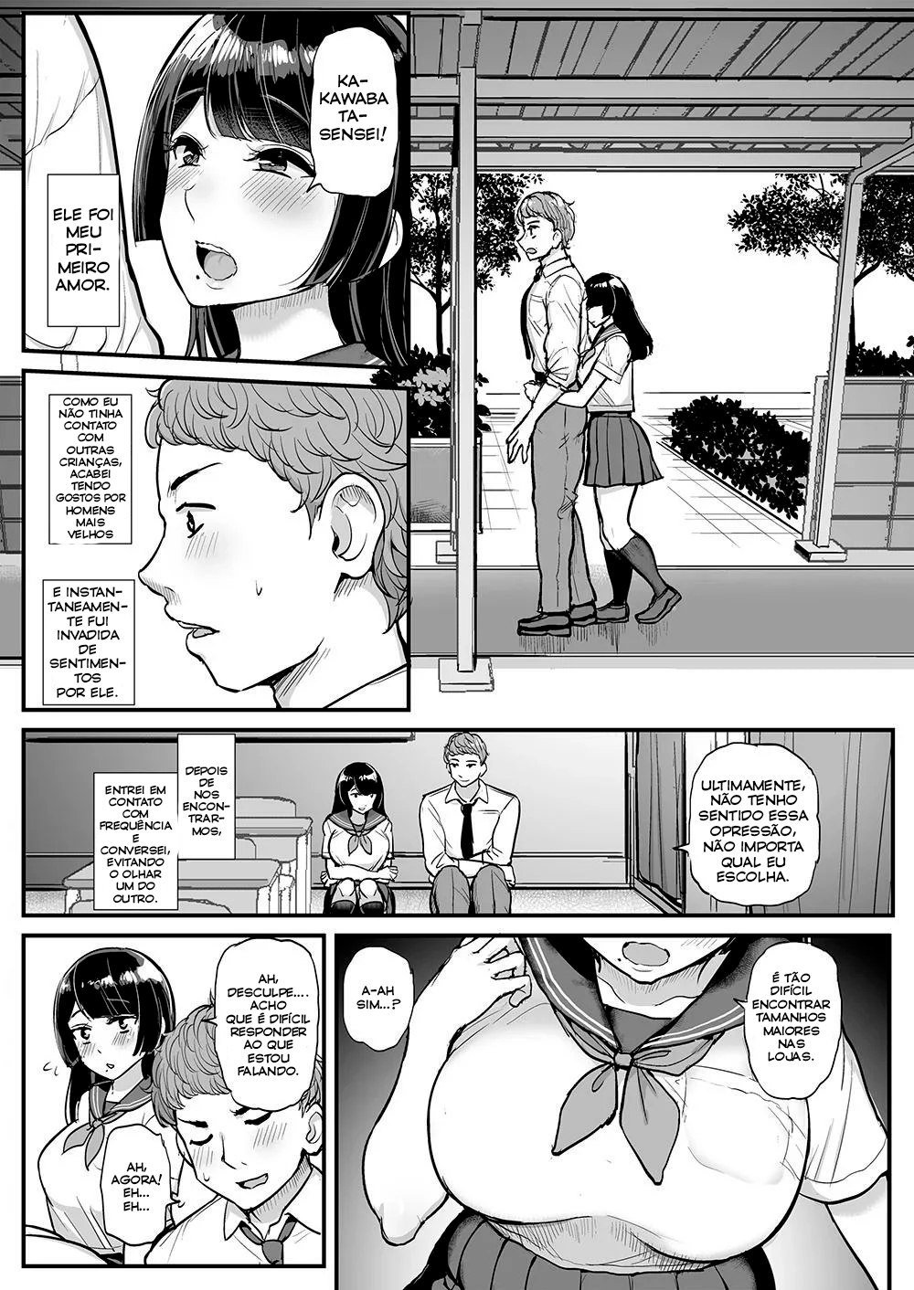 [Sanman Sanzen Koiking (Tyranu)] Hakoiri Musume Otoko o Shiru. | The Sheltered Girl's Experience With Men [Portuguese-BR] 이미지 번호 4