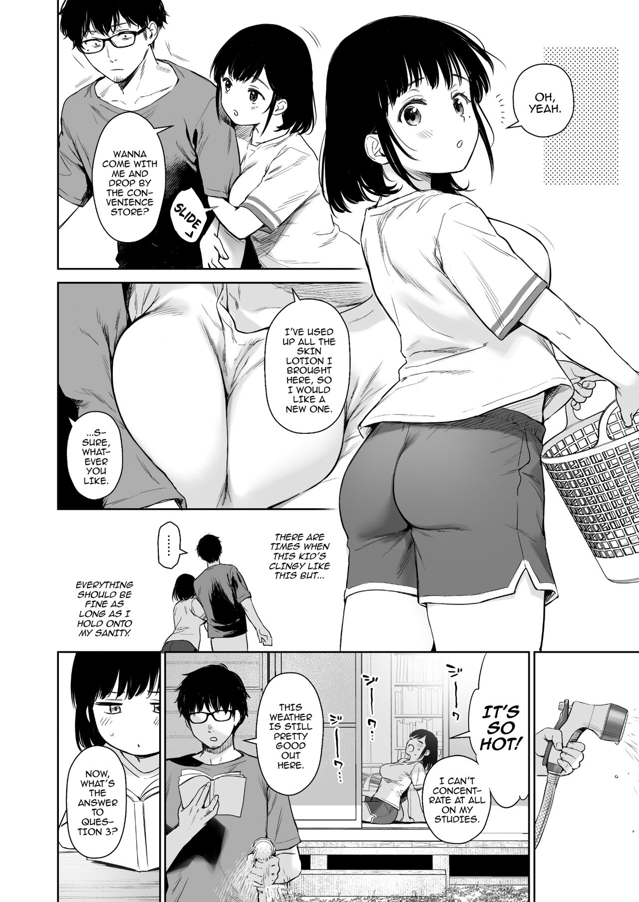 [Doushoku (Umakuchi Syouyu)] Toaru Natsu, Mei to Futarikiri.  [English] [SquigglesJp Scans]  [Digital] Bildnummer 13