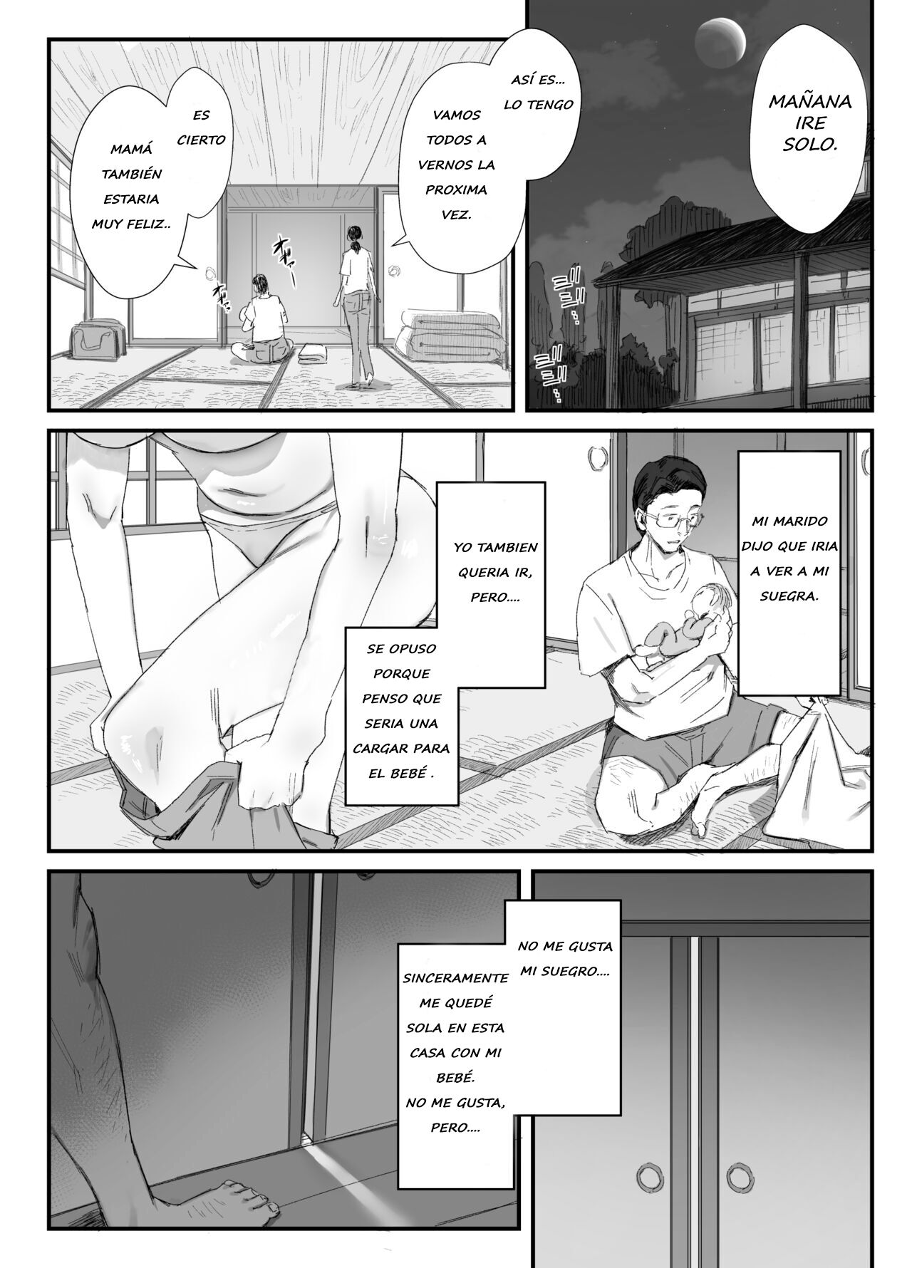 [Dynamic Mom (Onodera)] Inaka ni Sumu Dosukebe Gifu to Kosodate Yome [Spanish] [Pajerosxnx] [Digital] image number 5