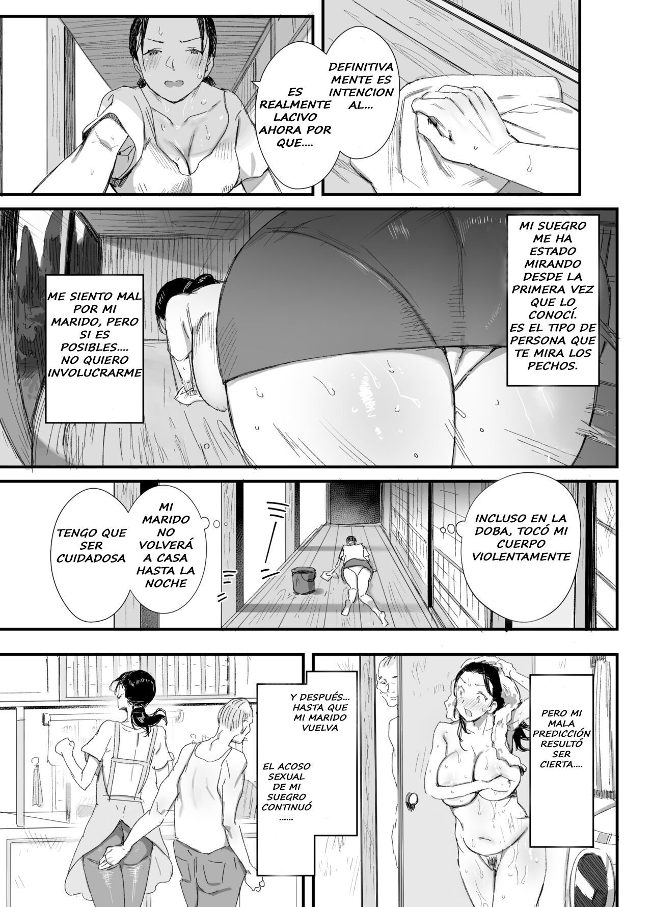 [Dynamic Mom (Onodera)] Inaka ni Sumu Dosukebe Gifu to Kosodate Yome [Spanish] [Pajerosxnx] [Digital] image number 10