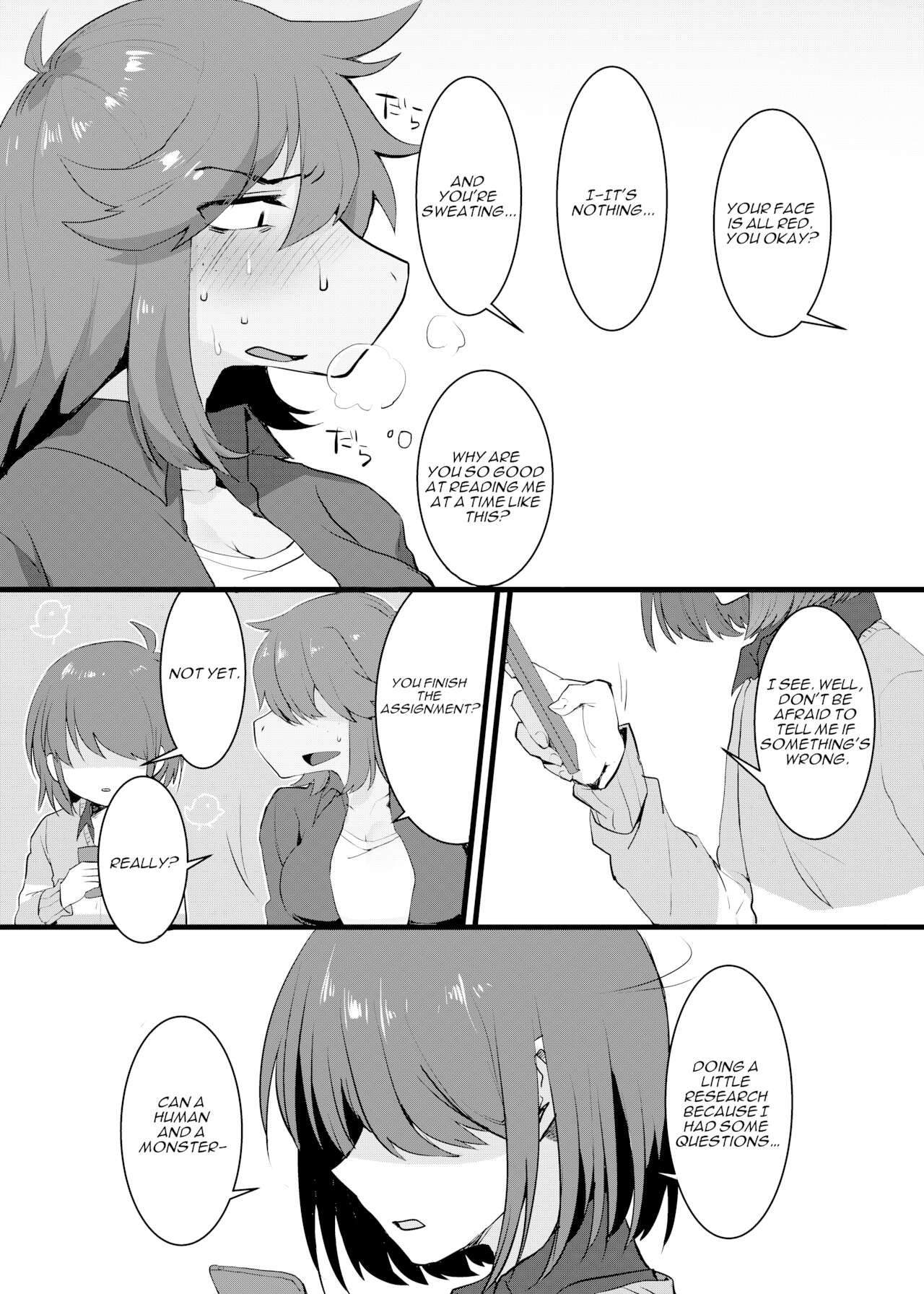 [English] [High Risk High Return (Komugiko)] Ningen x Monster demo Akachan wa Dekimasu ka!? (Deltarune) Bildnummer 8