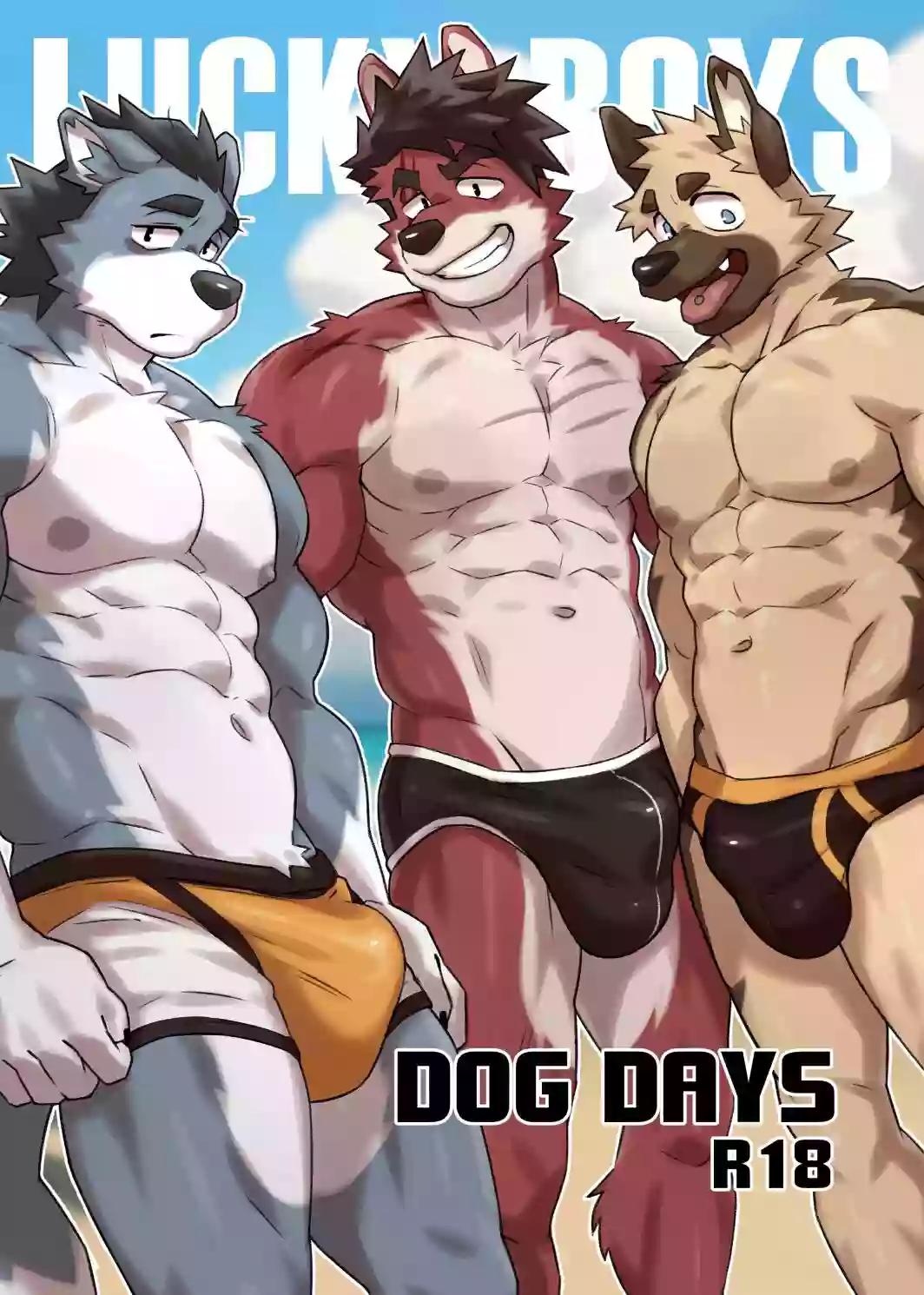 [Kumayaki (KUMAK)] Lucky Boys - Dog Days - [English] (Uncensored) (Ongoing)
