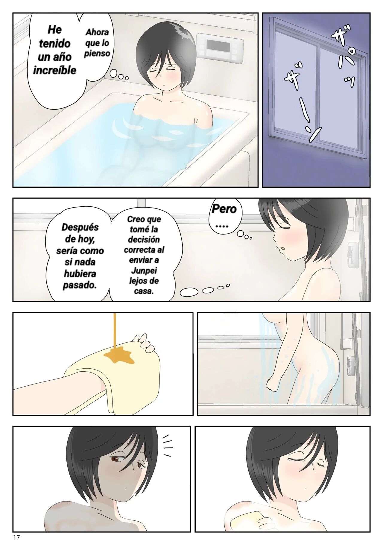 [Mizuarai no kai] Onaneta Kaa-san 4 | Mamá es mi material para masturbación 3 [Spanish] [Chompita] image number 17