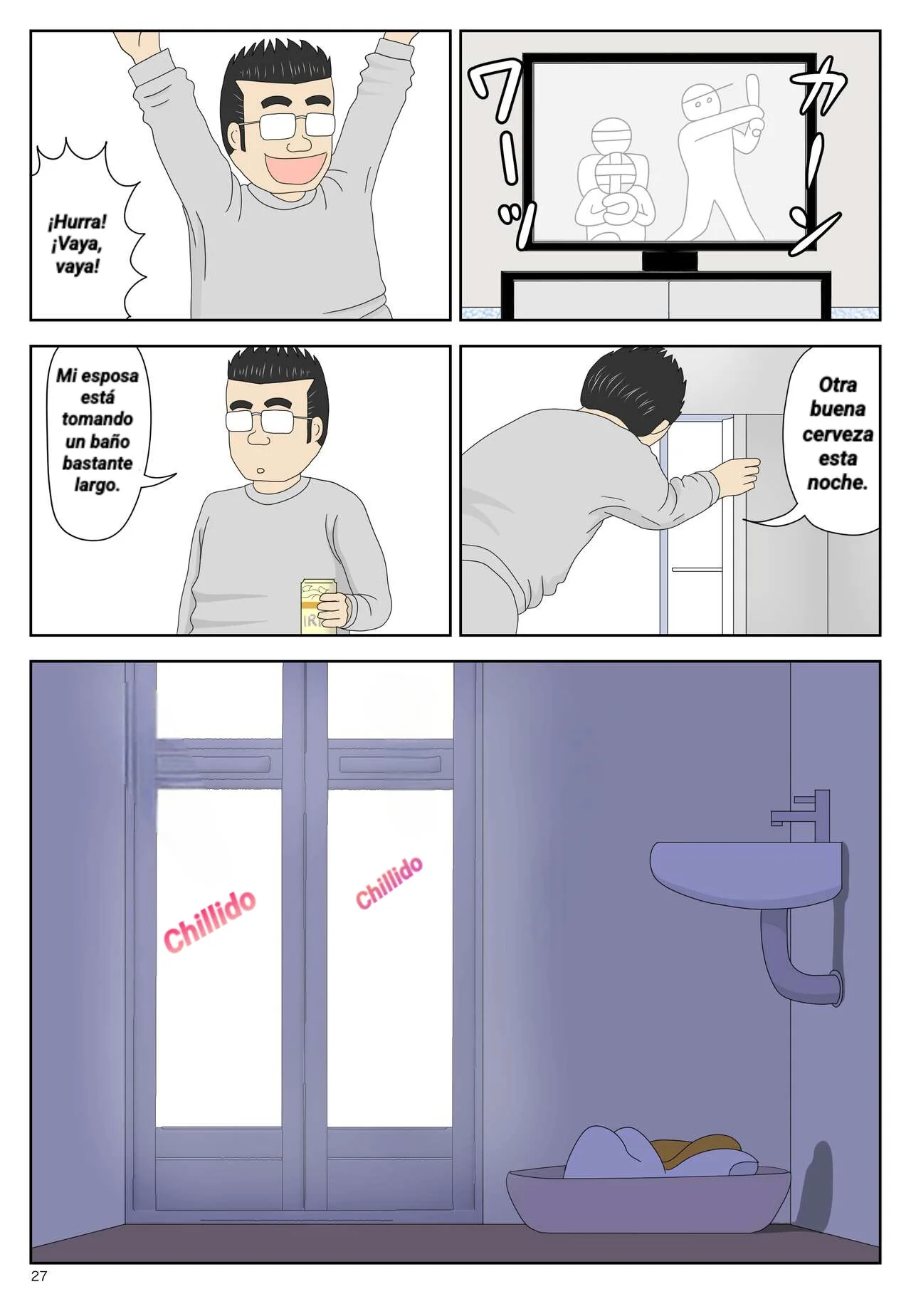 [Mizuarai no kai] Onaneta Kaa-san 4 | Mamá es mi material para masturbación 3 [Spanish] [Chompita] image number 27