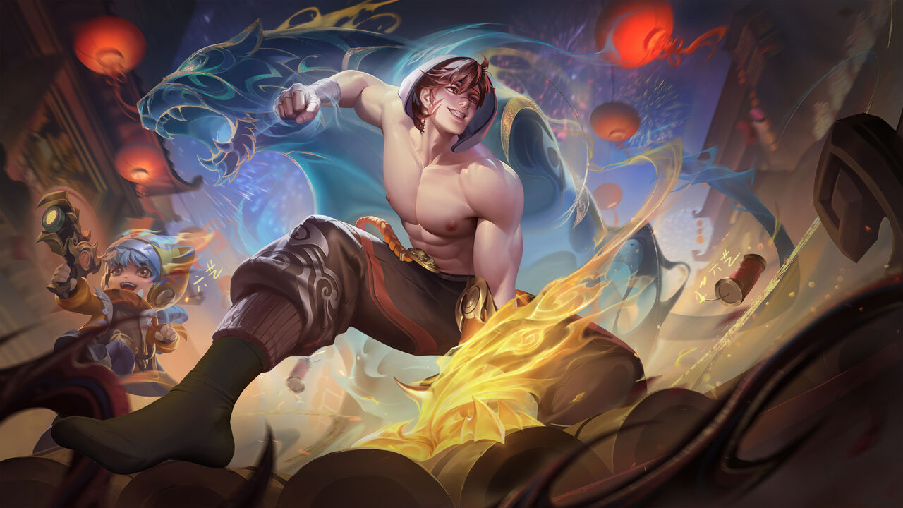 王者荣耀 Honor of Kings 六艺-裴擒虎-寅虎.赤拳 numero di immagine  35