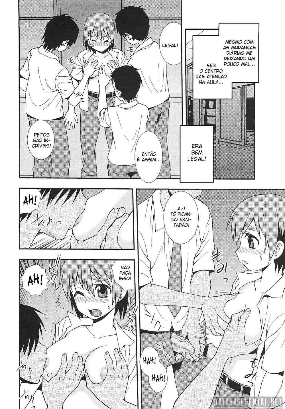 [Shinozaki Rei] Onnanoko ni Natta Boku | Colegial virando mulher testando com os colegas (COMIC Masyo 2010-09) [Portuguese-BR] 이미지 번호 4