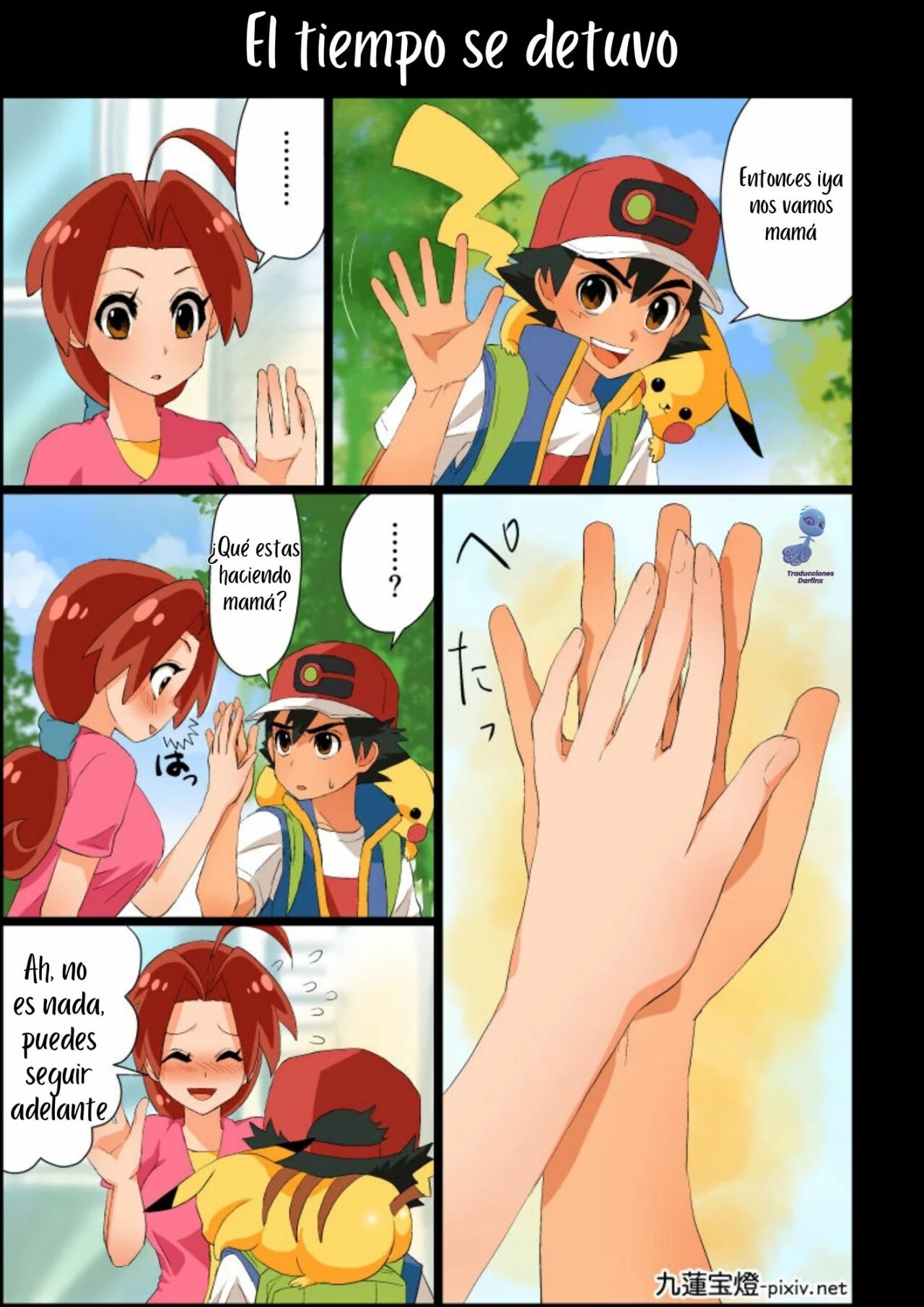 [Chuurenpoutou] SatoHana R18 | Ash x Hanako ~REPARANDO el Corazón de Mamá~ (Pokémon Journeys) [Spanish] [Darfinxadan14] numero di immagine  3