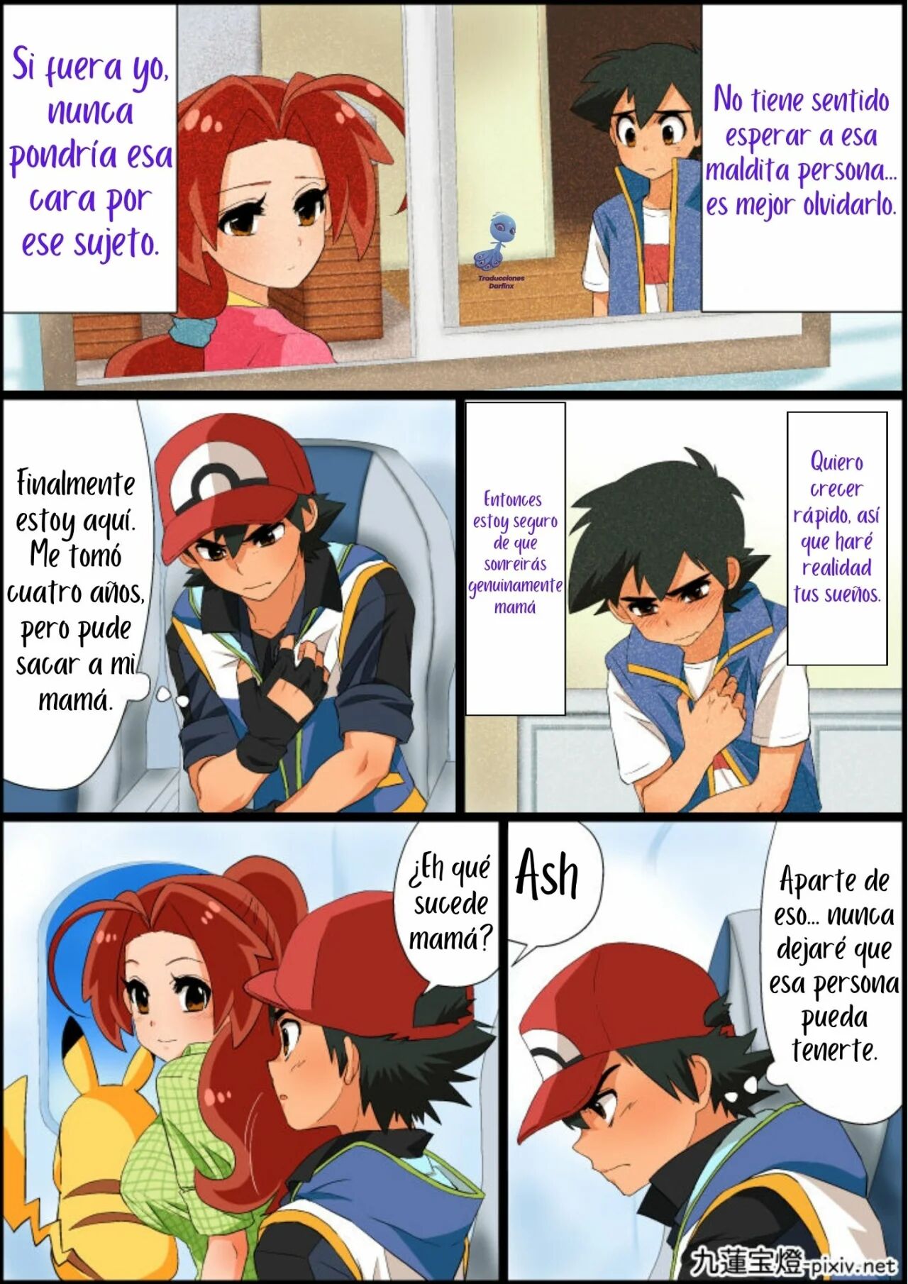 [Chuurenpoutou] SatoHana R18 | Ash x Hanako ~REPARANDO el Corazón de Mamá~ (Pokémon Journeys) [Spanish] [Darfinxadan14] numero di immagine  16