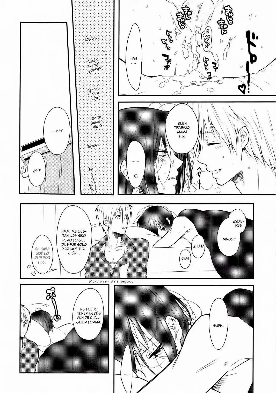 (Renai Jaws) [Cordless Bungee (Cajilo)] Akarui Kazoku Mukeikaku (Free!)  [Whitelies Fansub] [Spanish] image number 15