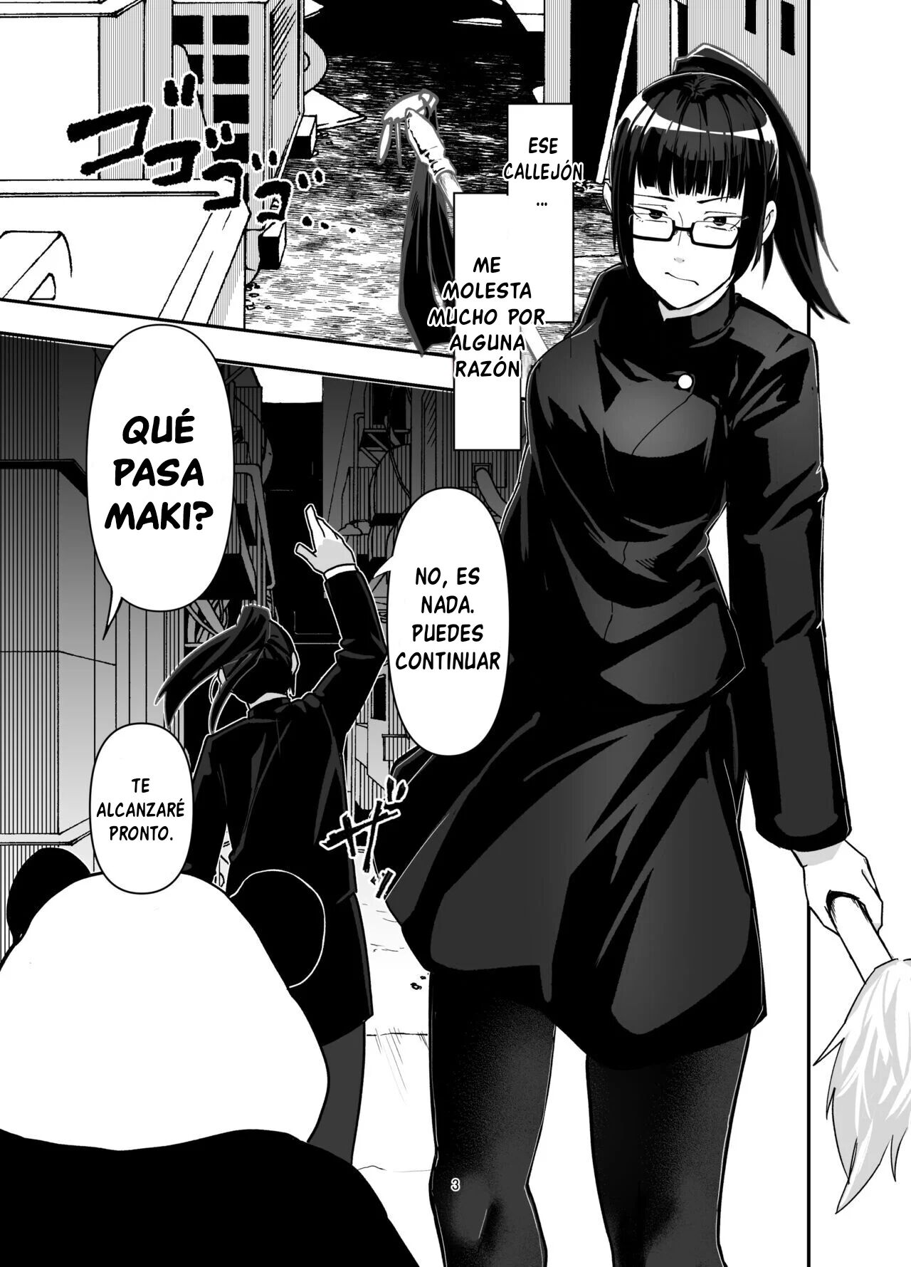 [Doku Doku Kinoko (Shinonome 108)] Zenin Maki o Iinari ni Suru Megane (Jujutsu Kaisen) [Spanish] [Bastspanish] [Digital] imagen número 3