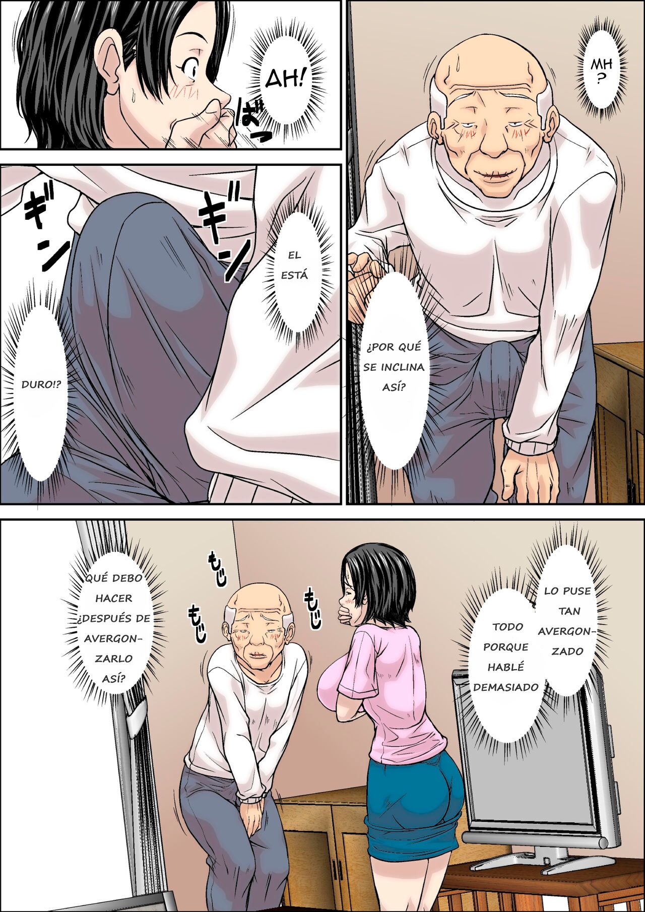 [Hoyoyodou] Otou-san! Musuko no Yome (45-sai) ni Hatsujou Shicha Damedesu yo! |  No Puedes Excitarte con la Esposa de tu Hijo (45 años) [Spanish] [Pajerosxnx] numero di immagine  12